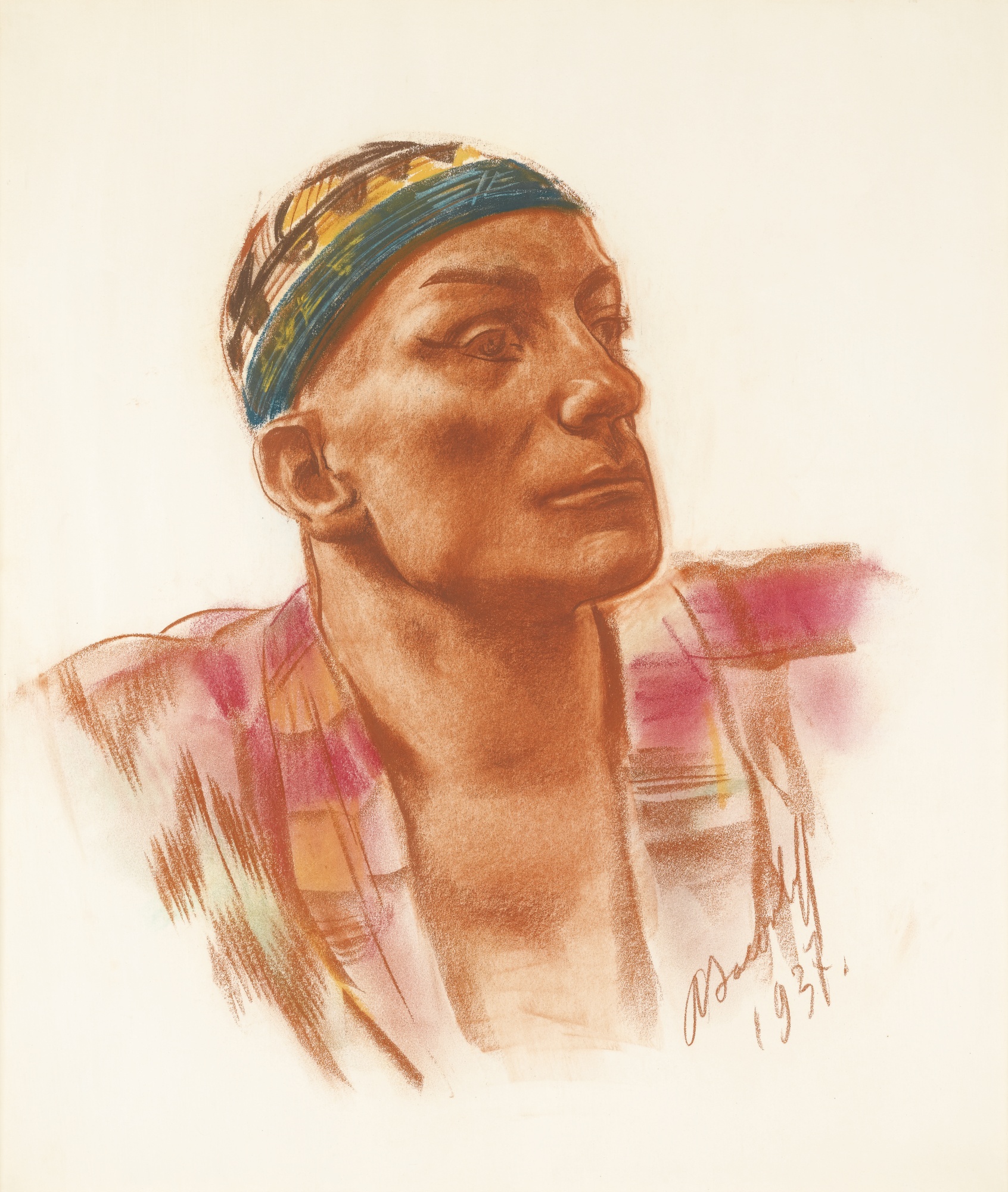 Яковлев А.Е.. Портрет Марьяна Ладре. 1937