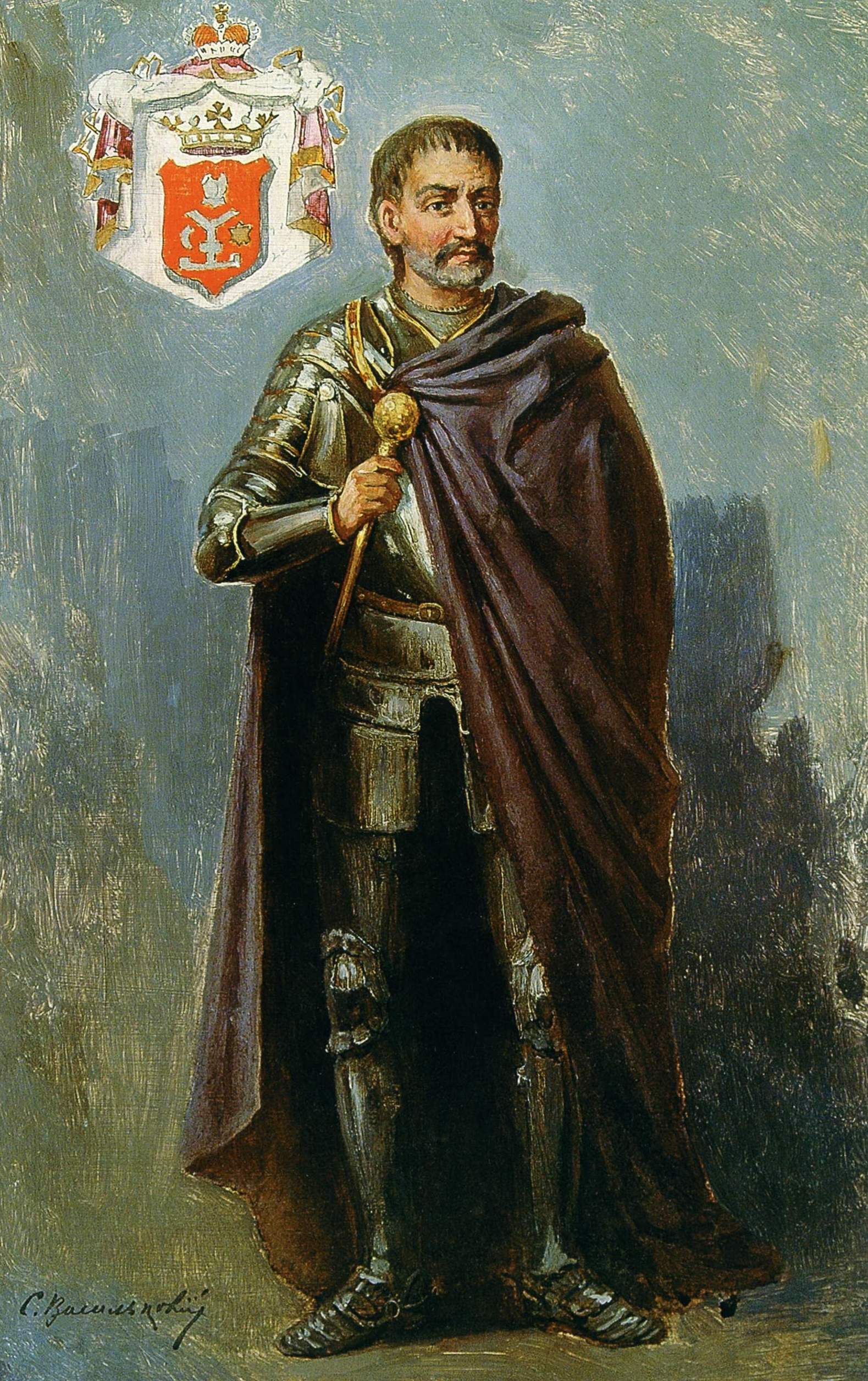 Васильковский. Портрет гетьмана Ивана Мазепы . 1900-е