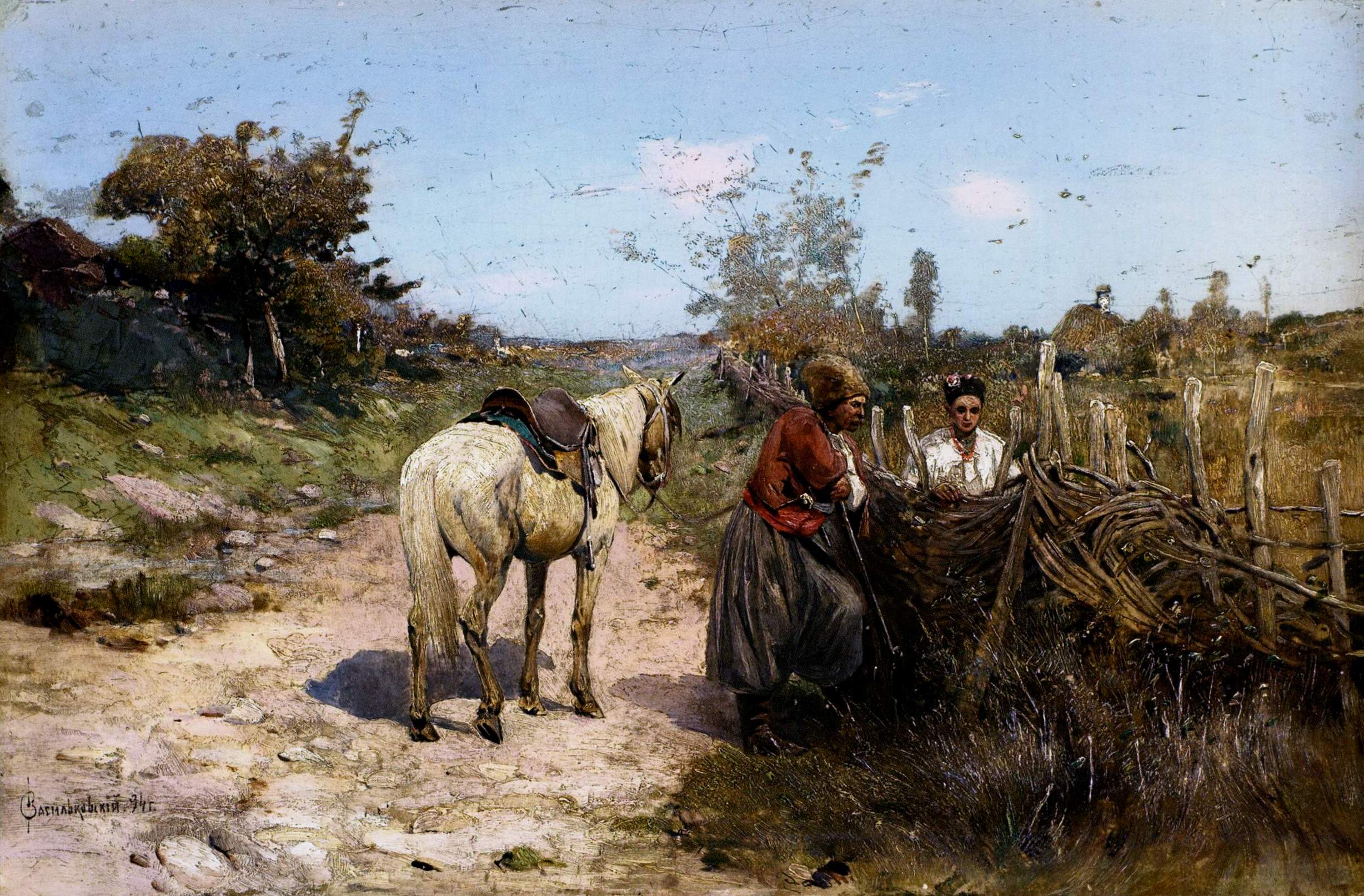 Васильковский. Свидание . 1894