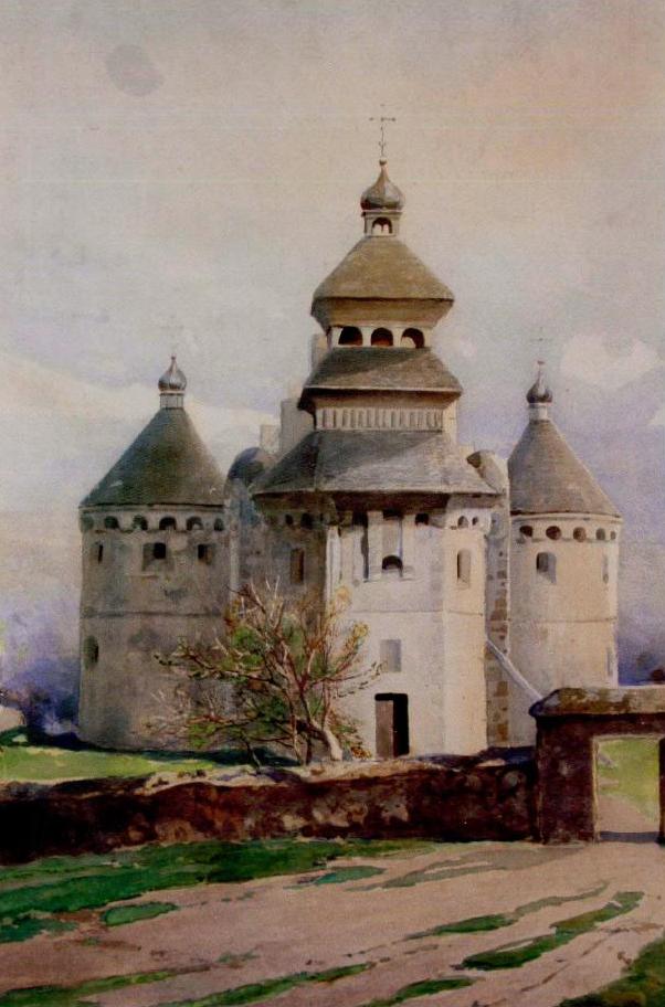Васильковский. Церковь XVI в. в Сутковцах Подольской губ. 1900-е