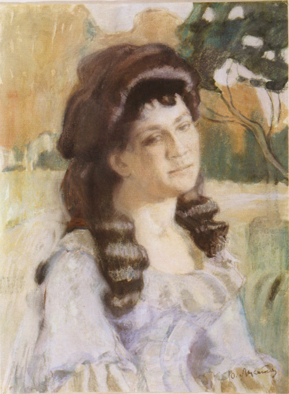Борисов-Мусатов. Портрет дамы. 1901