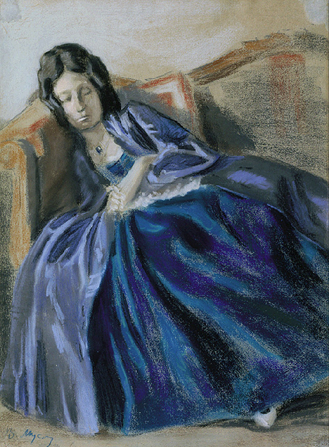 Борисов-Мусатов. Спящая девушка. 1890-е