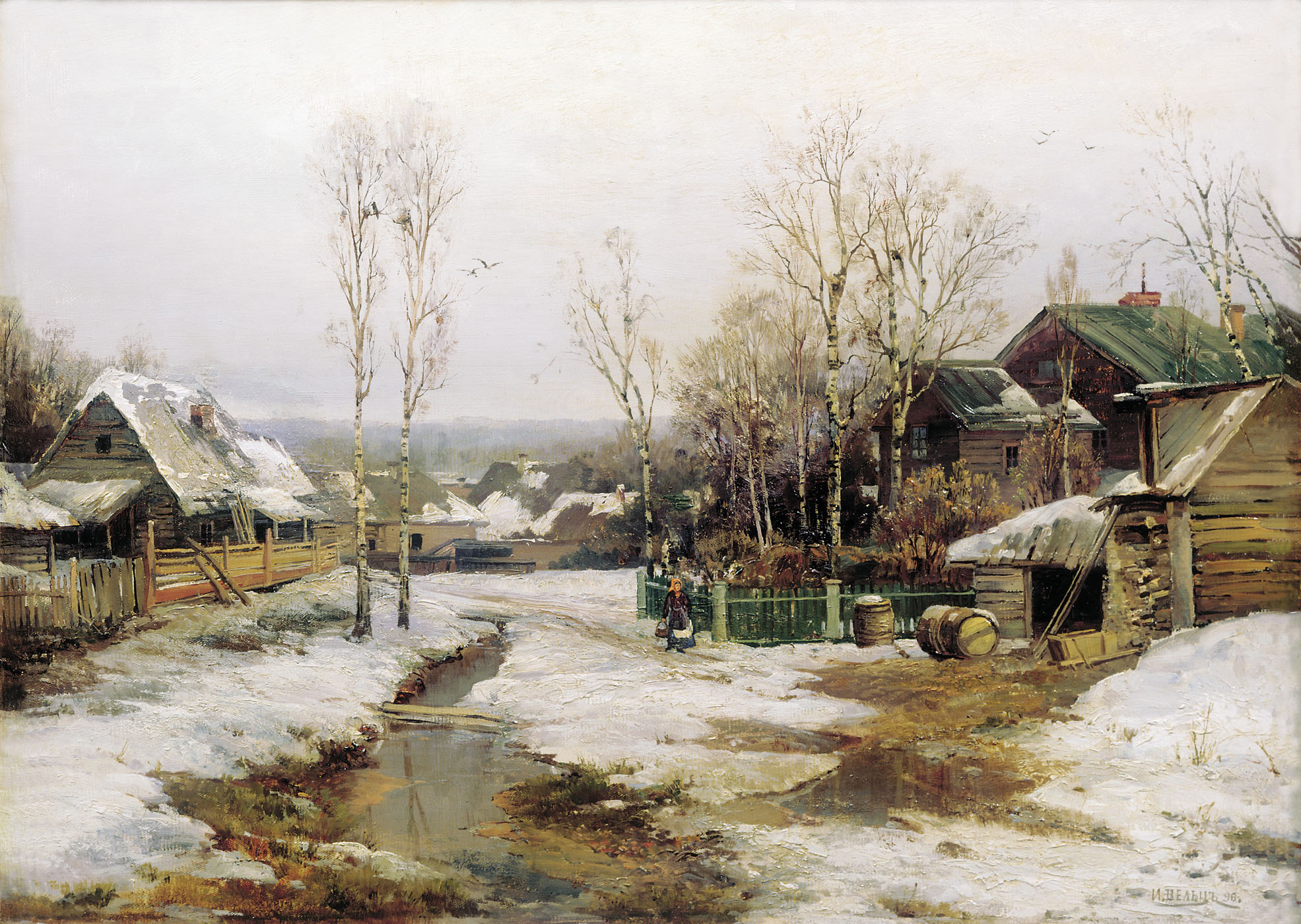Вельц. Весной в окрестностях Петербурга. 1896