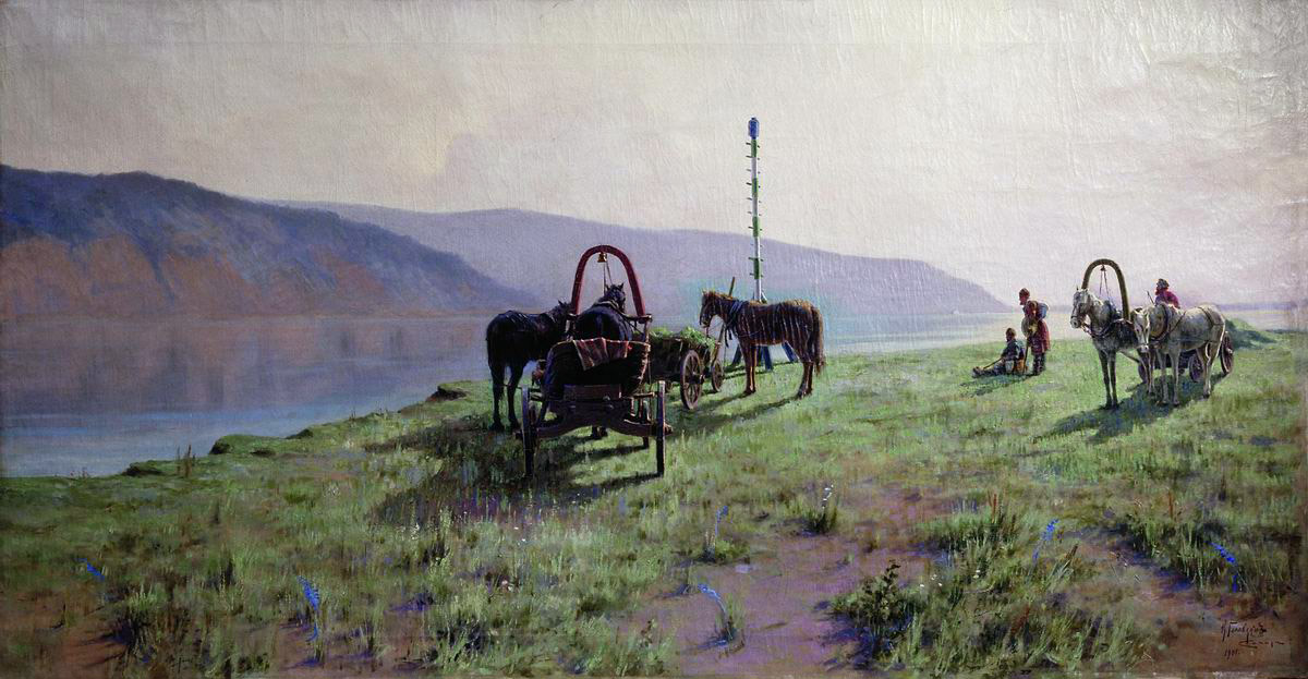 Головкин. Переправа в Жигулях. 1901