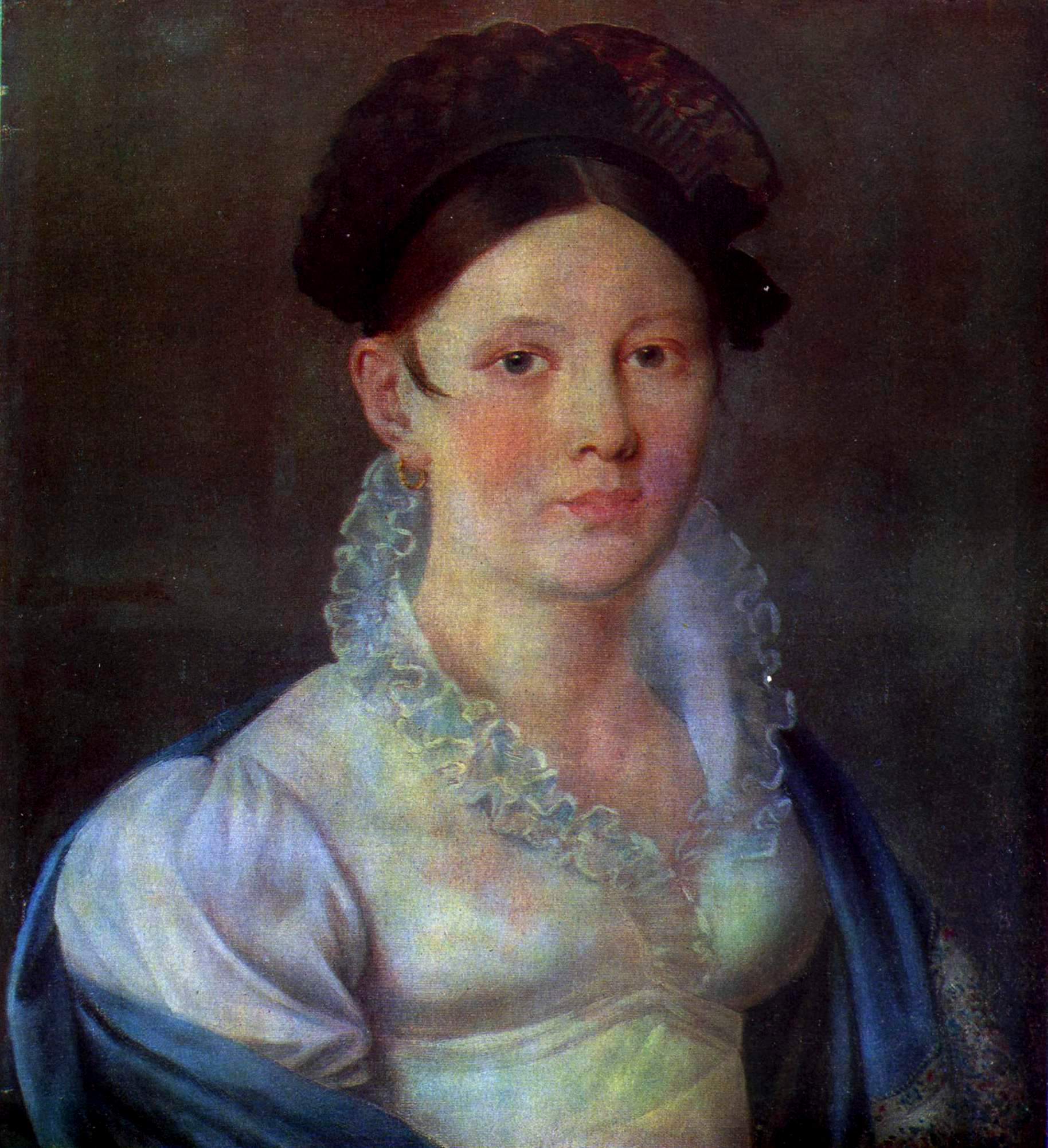 Венецианов. Портрет девушки  . 1820 