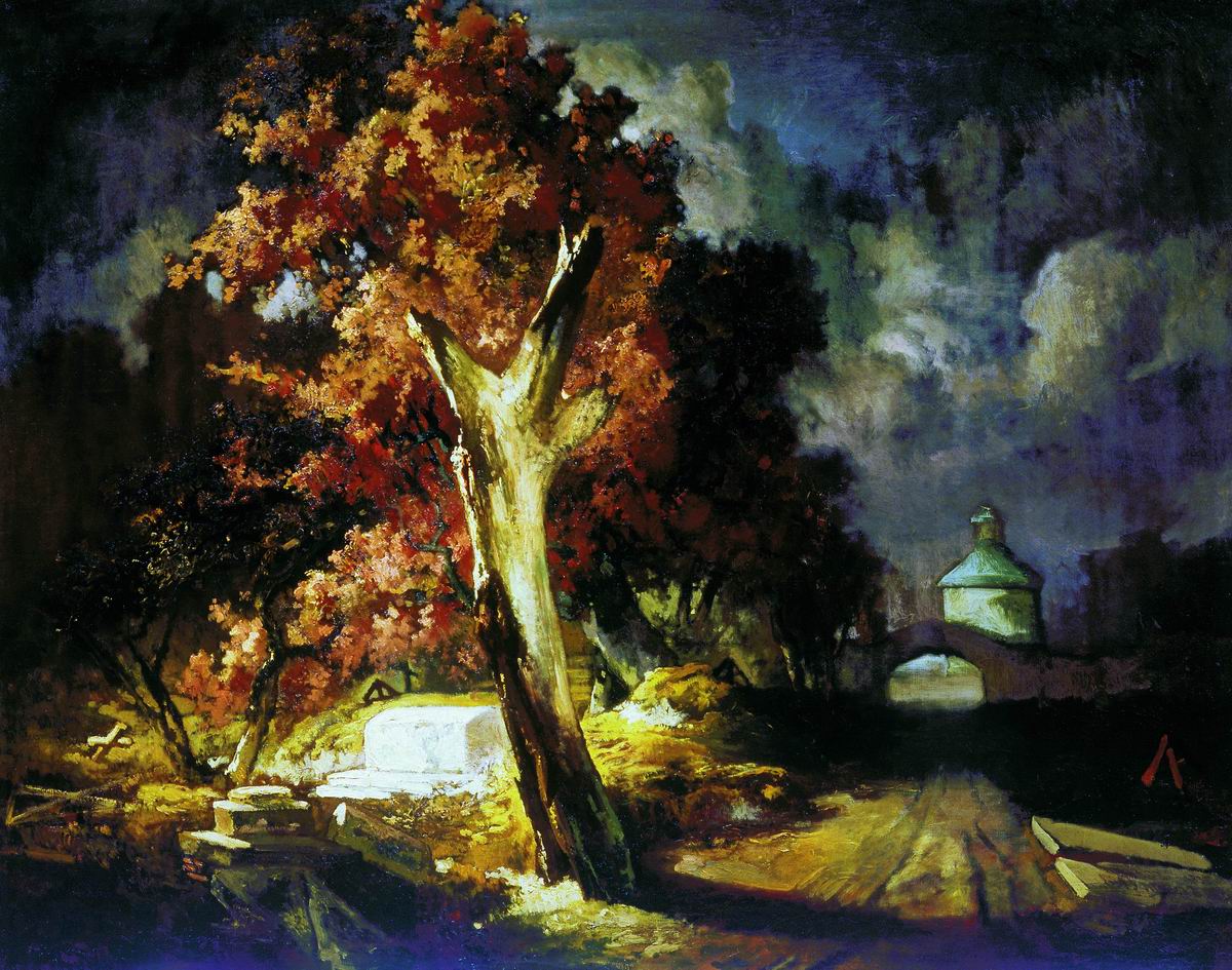 Баумер. Кладбище. 1881