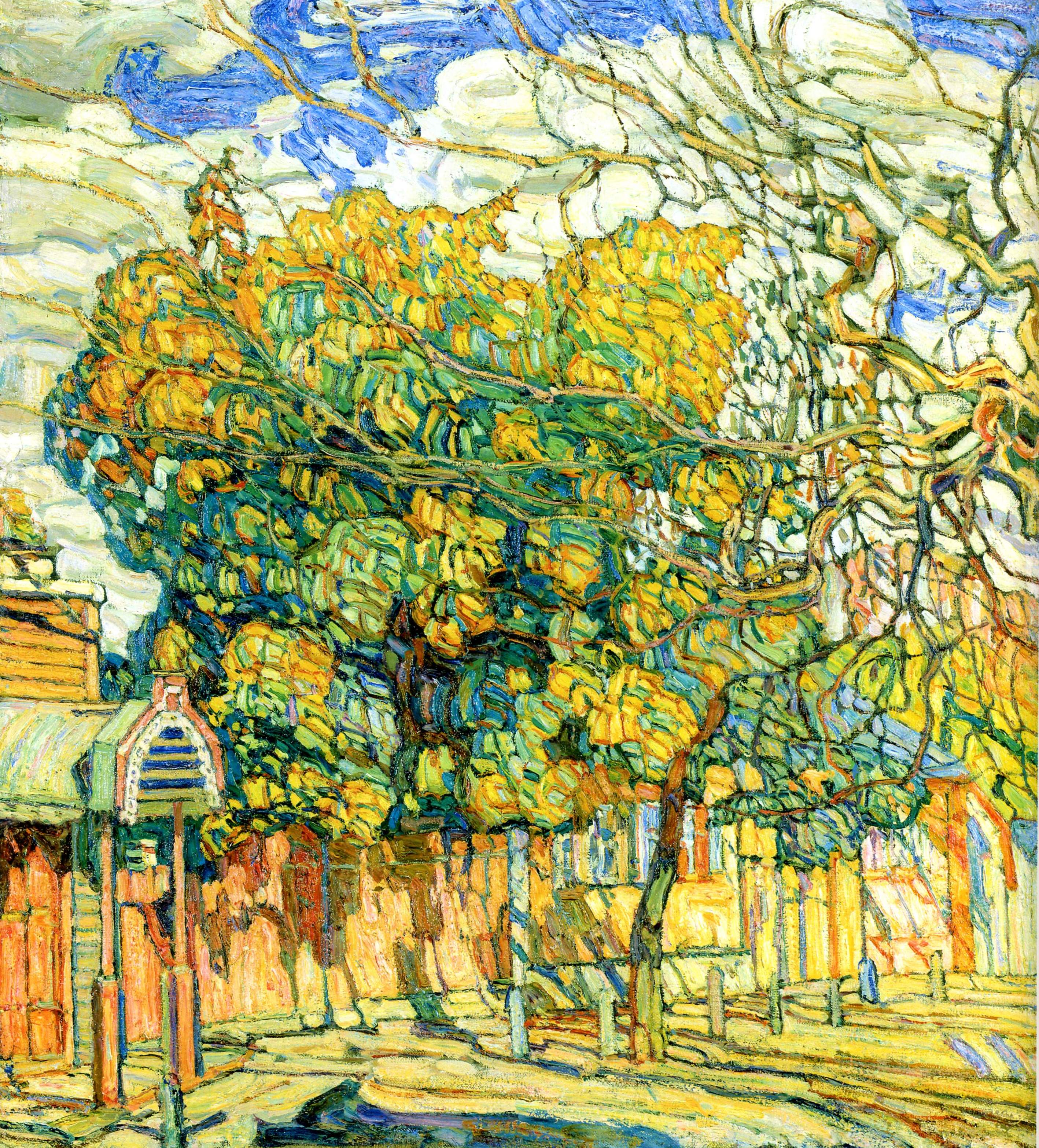 Маневич. Городской пейзаж . 1914