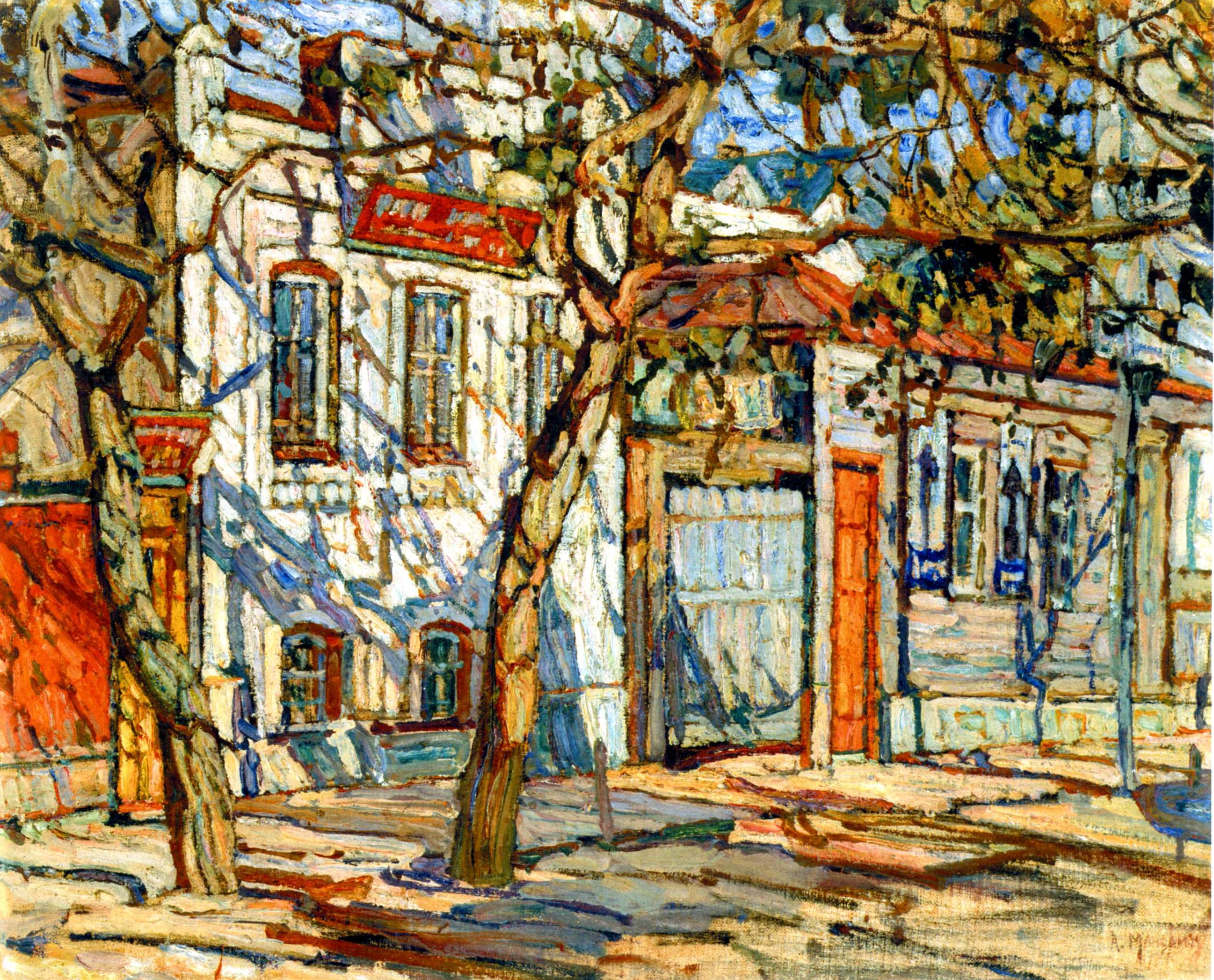 Маневич. Улица в провинции . 1910-е