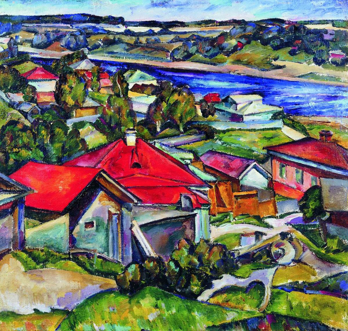 Мильман. Пейзаж с рекой. До 1914