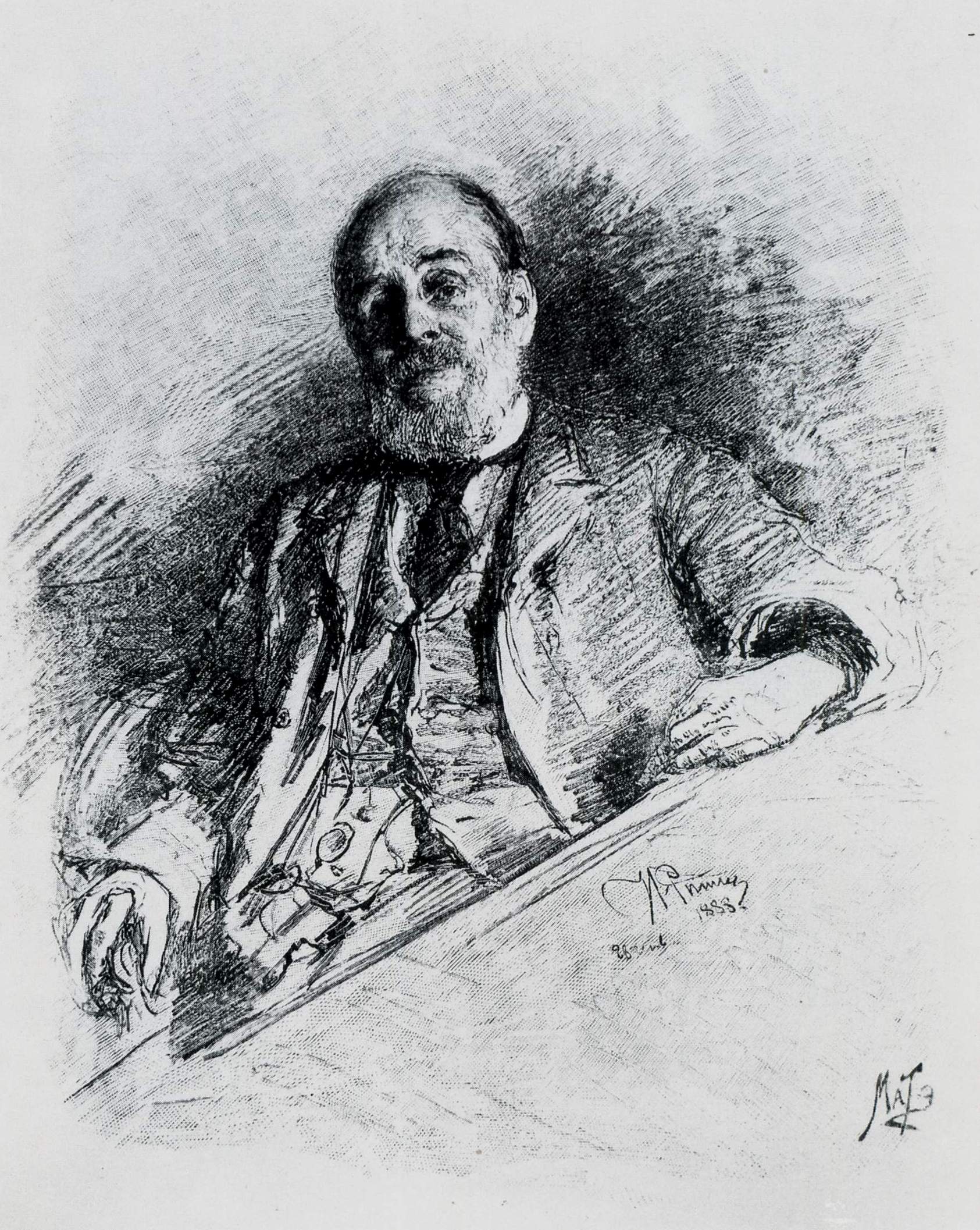Матэ. Портрет писателя И.А. Гончарова. 1891