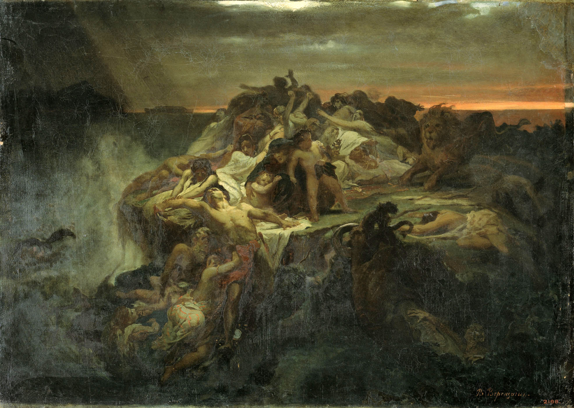 Верещагин В.П.. Всемирный потоп. 1869