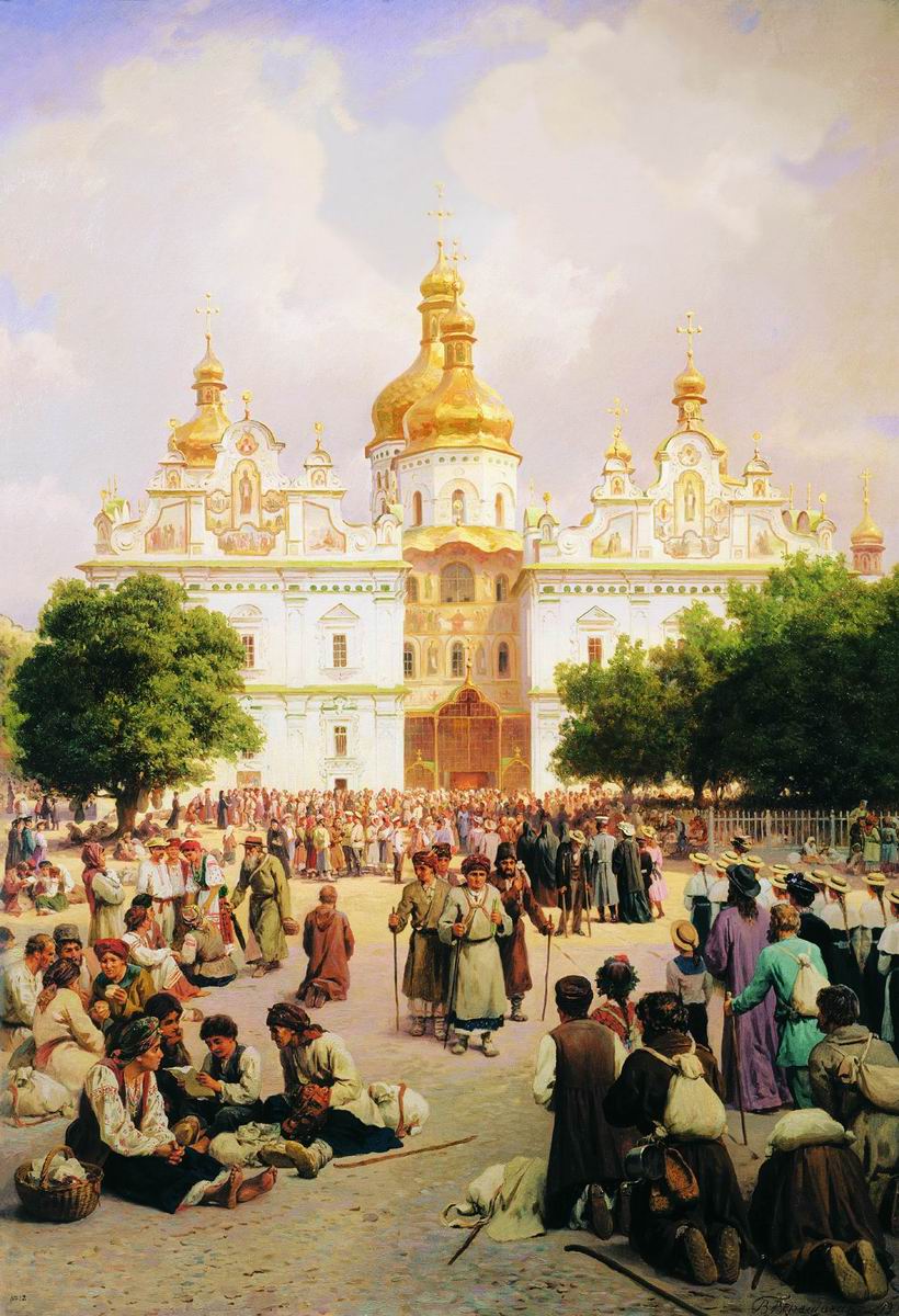 Верещагин В.П.. Великая церковь Киево-Печерской лавры. 1905