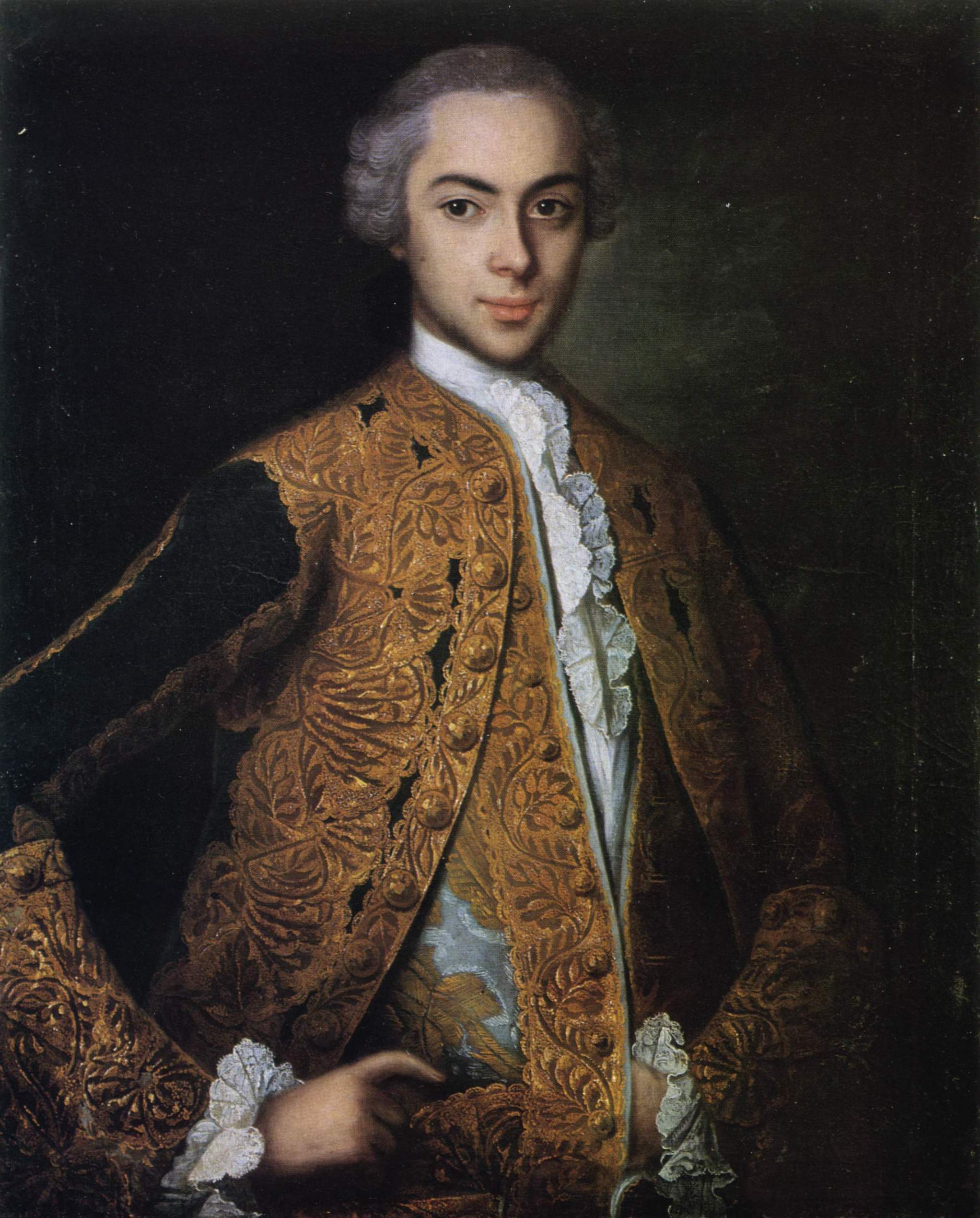 Неизвестный художник XVIII в.. Портрет молодого человека 