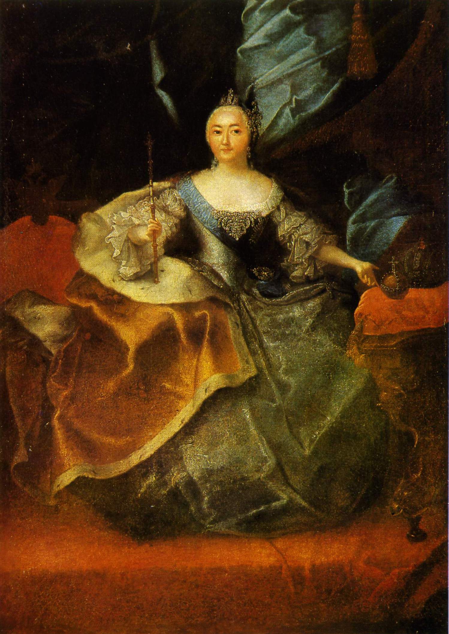 Неизвестный художник XVIII в.. Портрет императрицы Елизаветы Петровны 