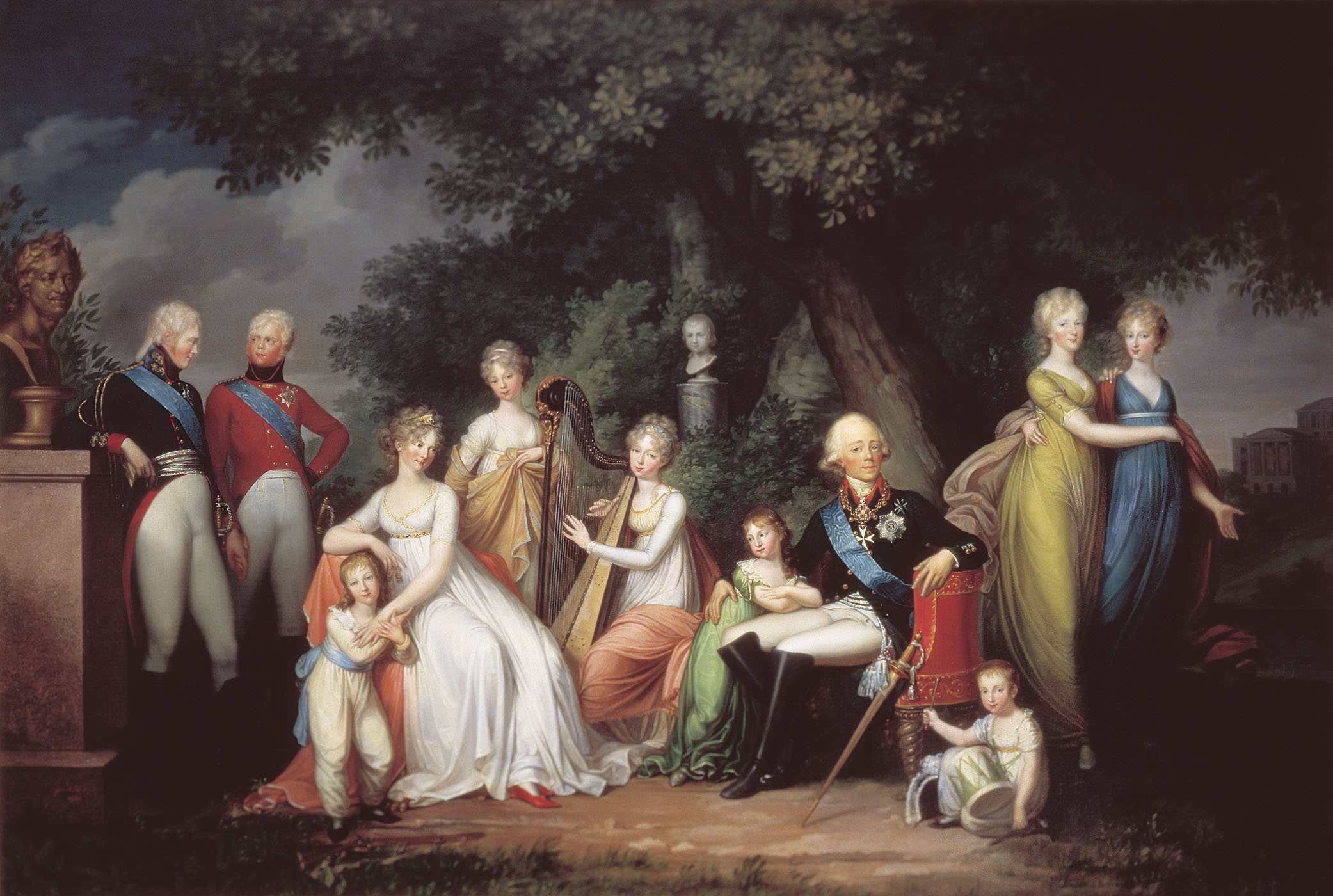 Кюгельген Г.. Павел I, Мария Фёдоровна и их дети