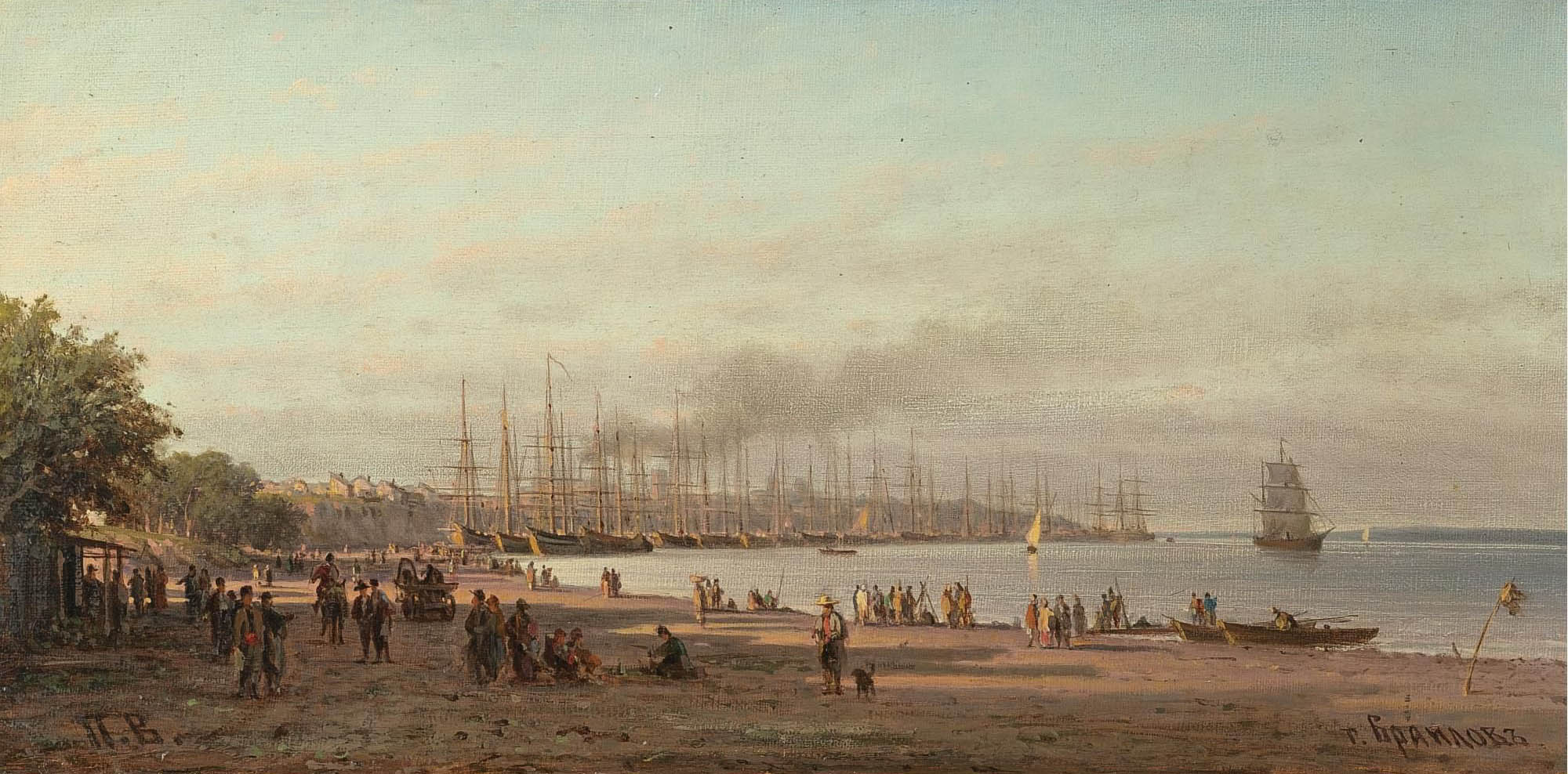 Верещагин П.. Вид на Браилов. Конец 1870-х – начало 1880-х год