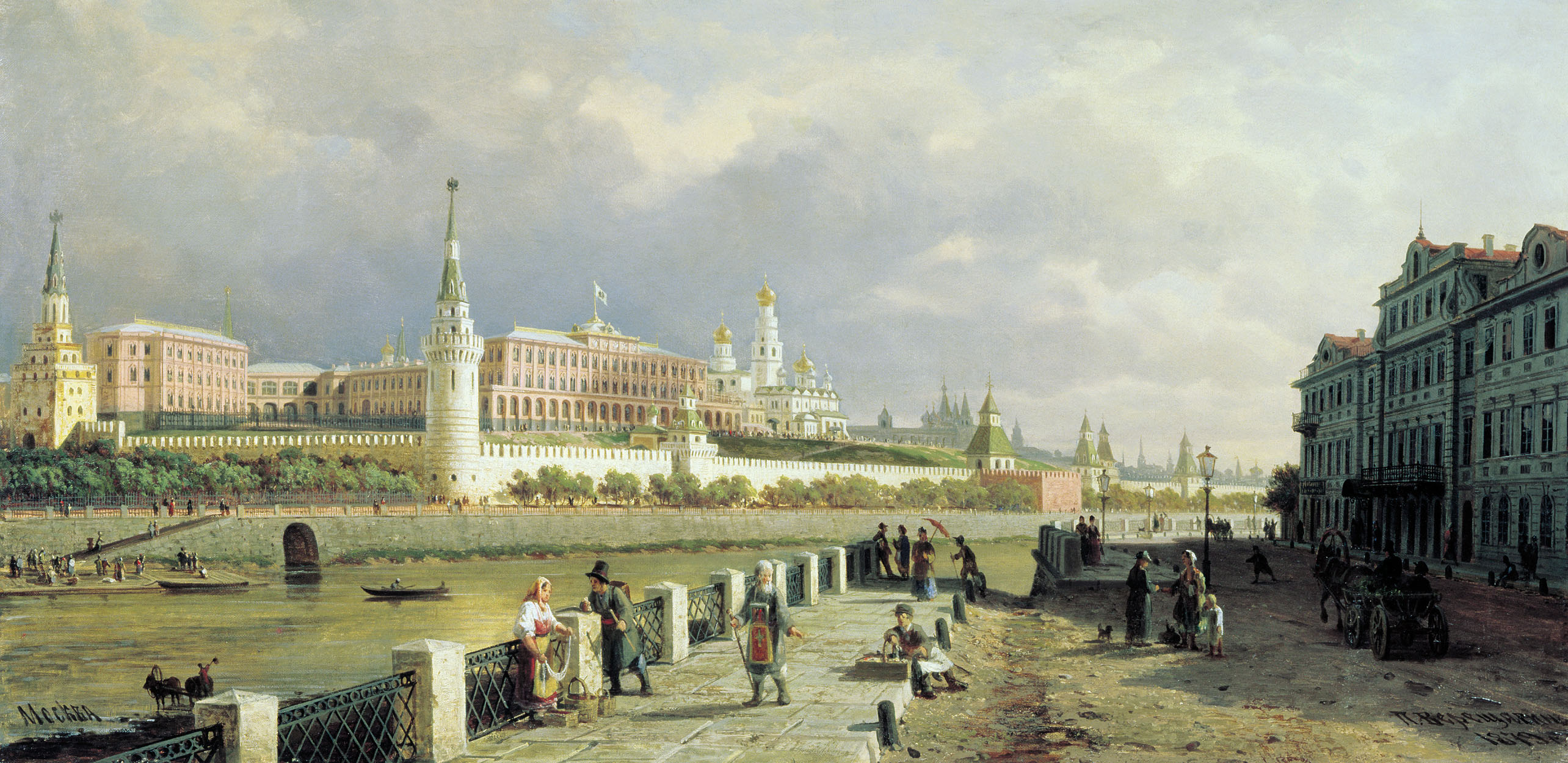 Верещагин П.. Вид Московского Кремля. 1879