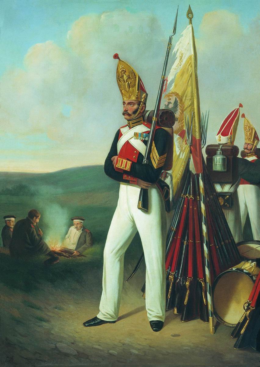 Виллевальде. Рядовой лейб-гвардии Павловского полка. 1840-е