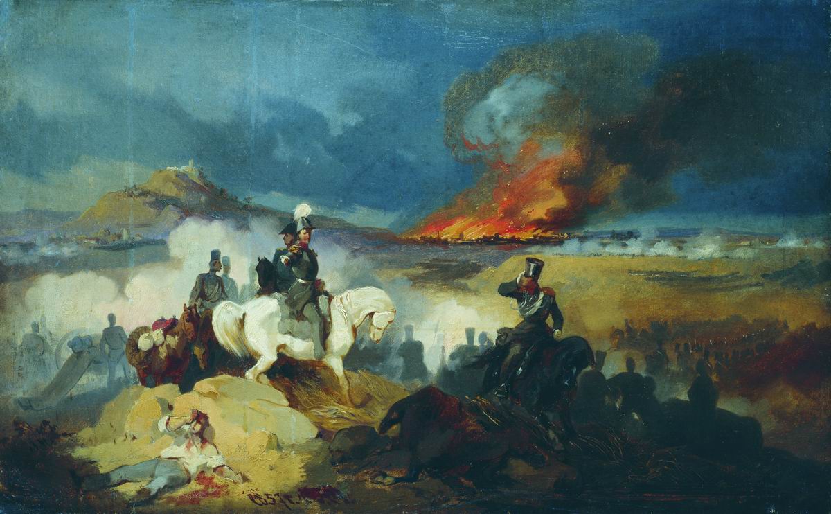 Виллевальде. Атака лейб-гусар под Варшавой в 1831 году. 1872
