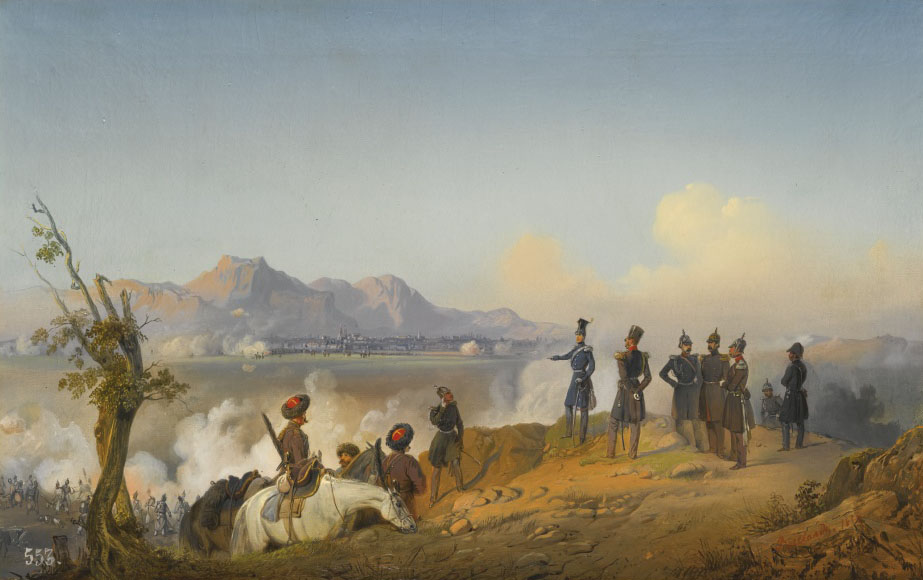 Виллевальде. Три работы, изображающие осаду Силистрии-2. 1854