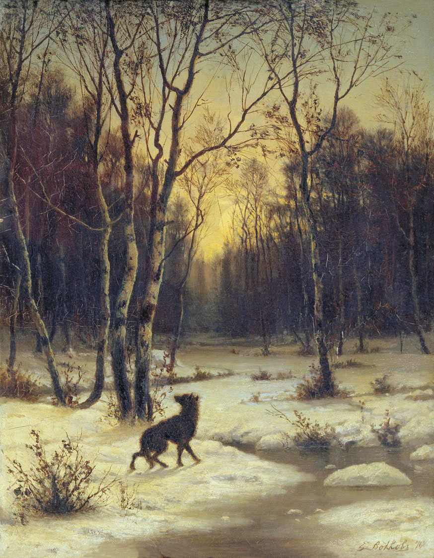 Волков Е.. Зимний пейзаж. 1876