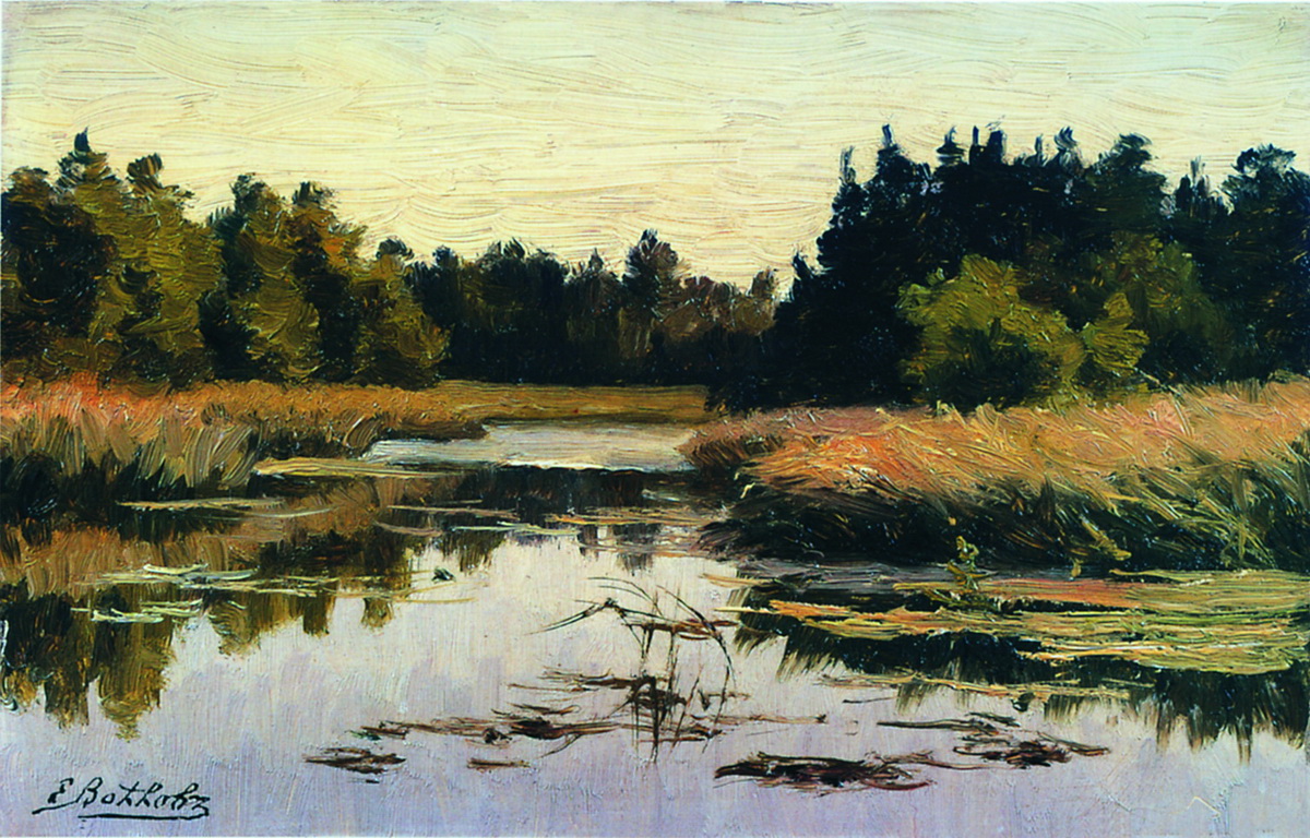 Волков Е.. Лесная река. 1890