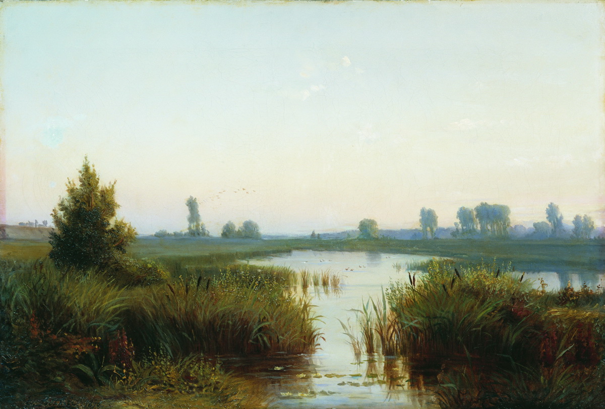 Волков Е.. Пейзаж с болотом. 1898