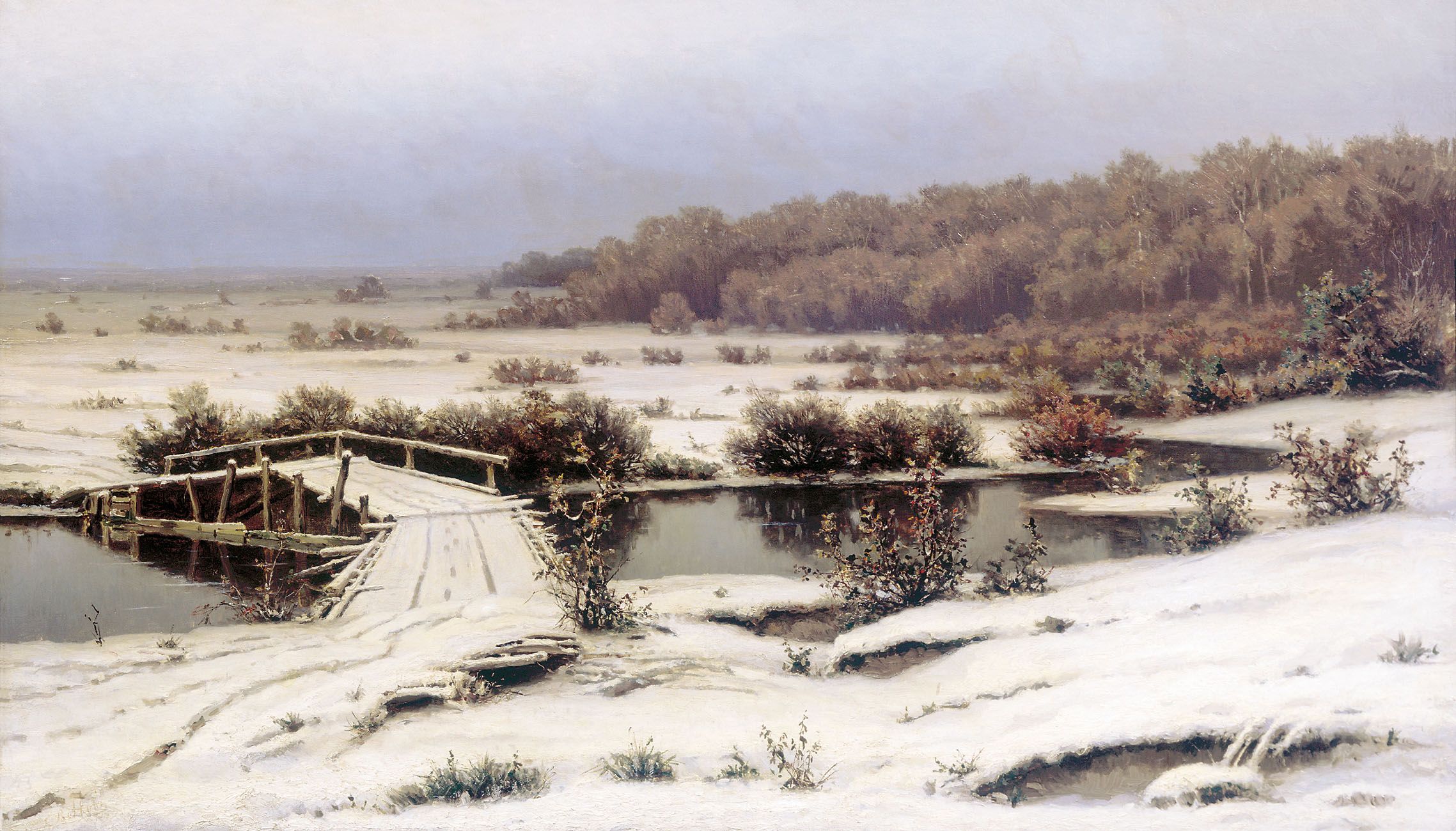 Волков Е.. Ранний снег. 1883