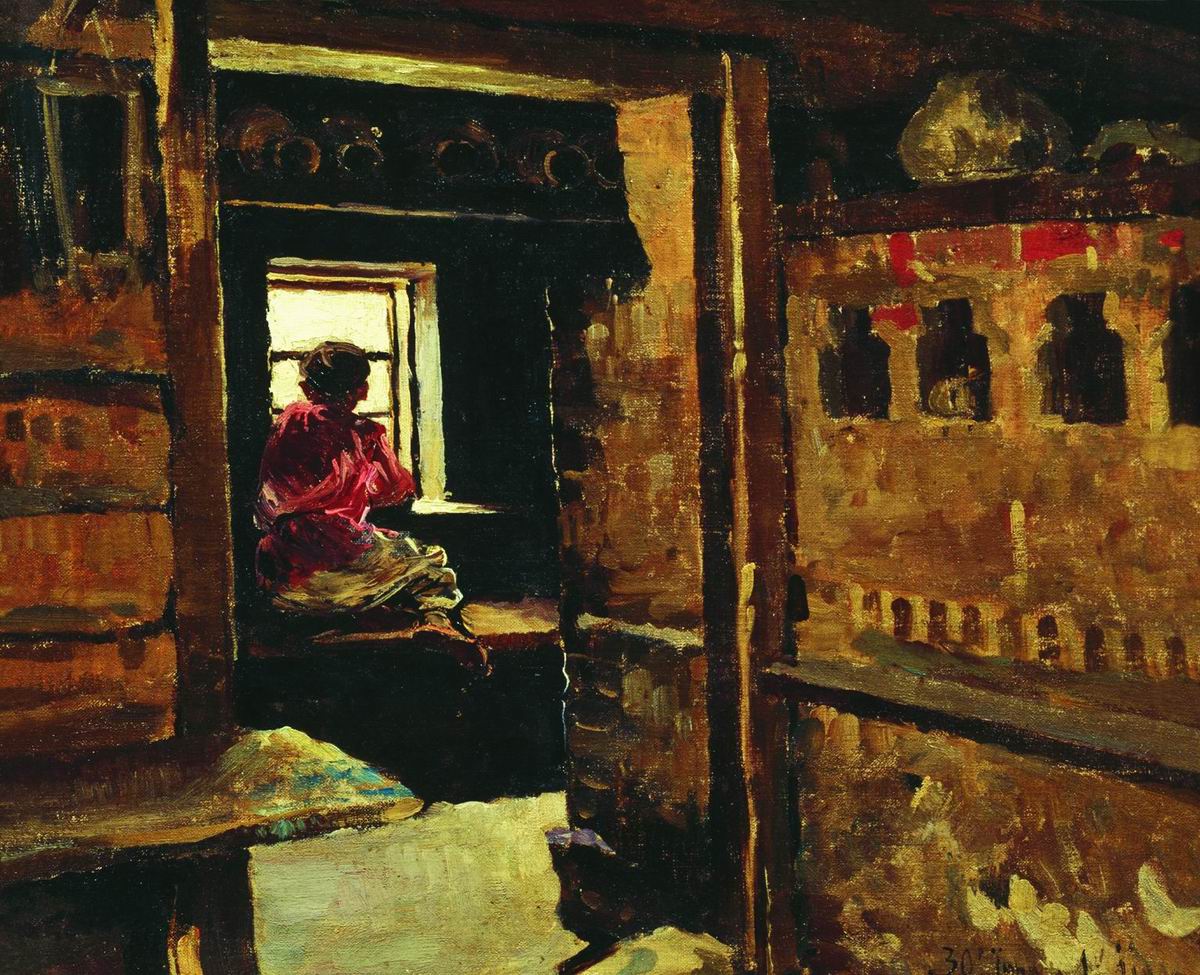 Виноградов С.. Мальчик у окна. 1890-е