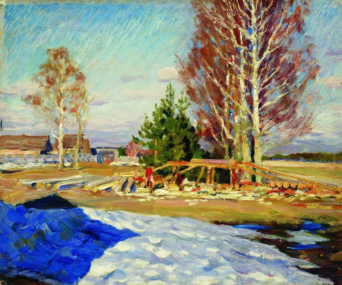 Виноградов С.. Весенний пейзаж. 1913