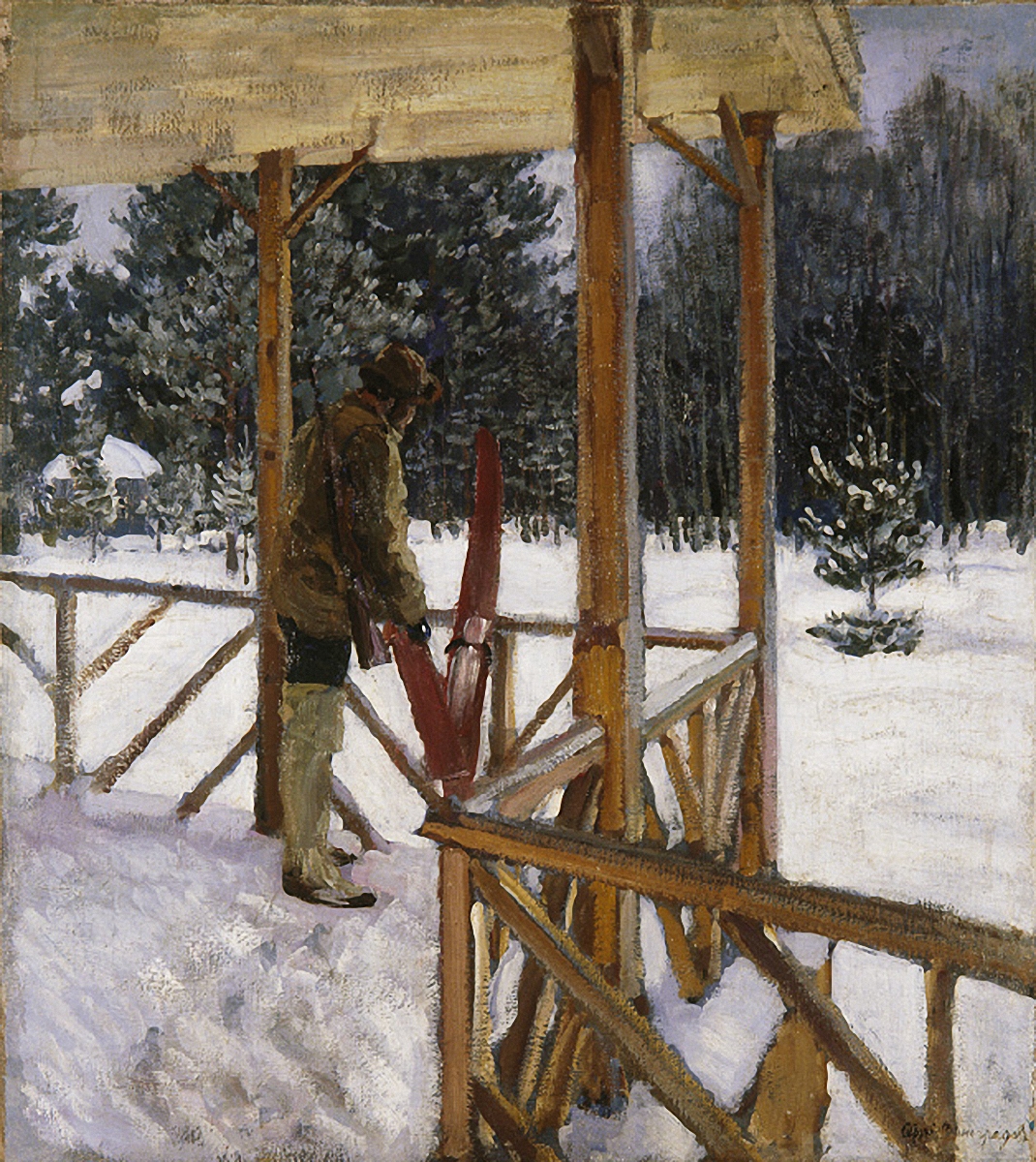 Виноградов С.. Охотник с лыжами. 1912 (?)