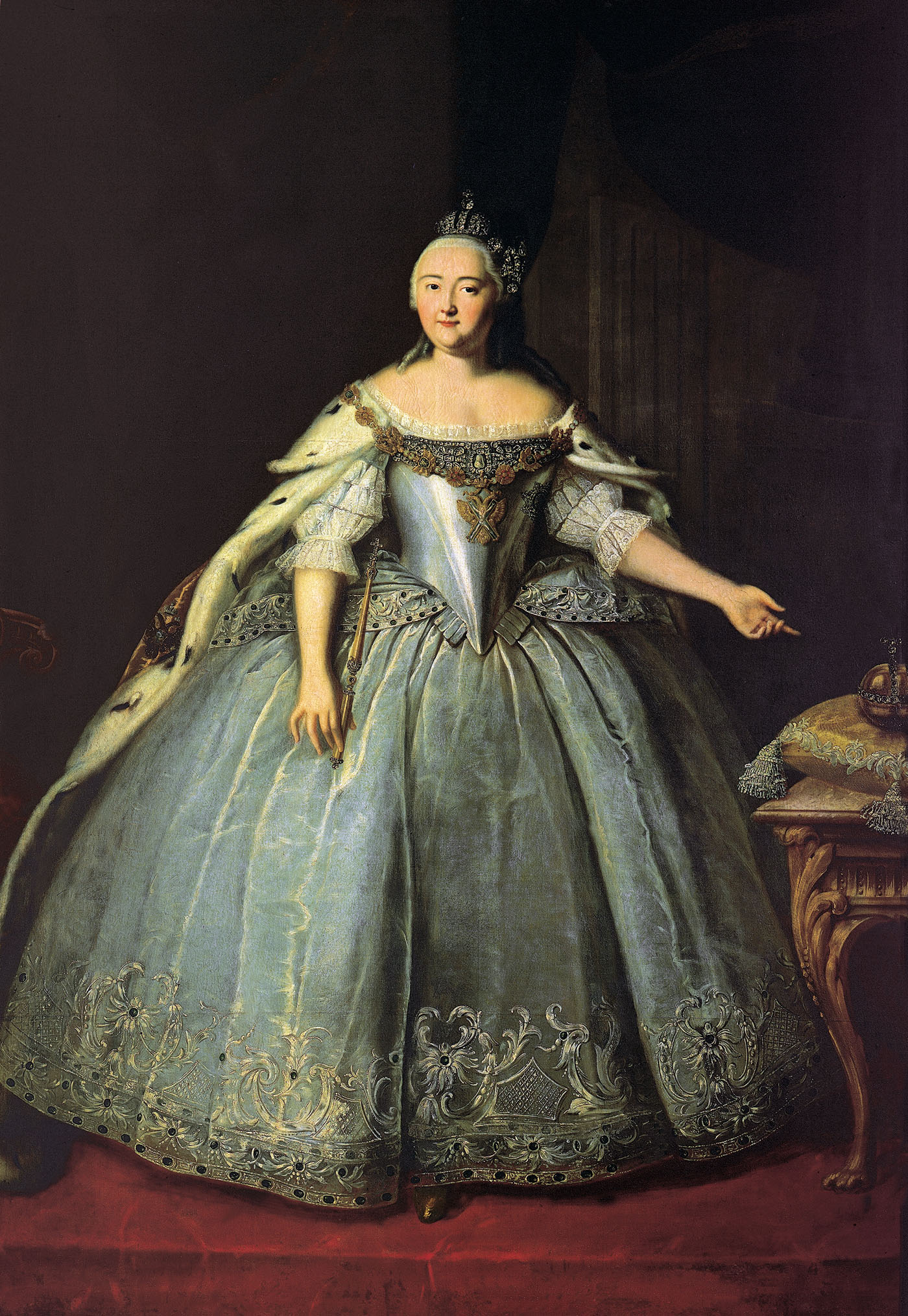 Вишняков. Портрет императрицы Елизаветы Петровны. 1743
