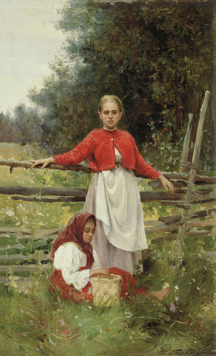 Галкин. Крестьянские дети. 1898