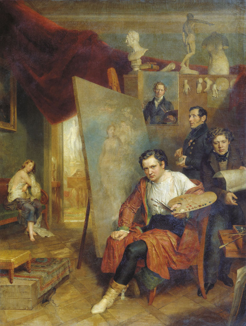 Голике. В мастерской художника. 1832