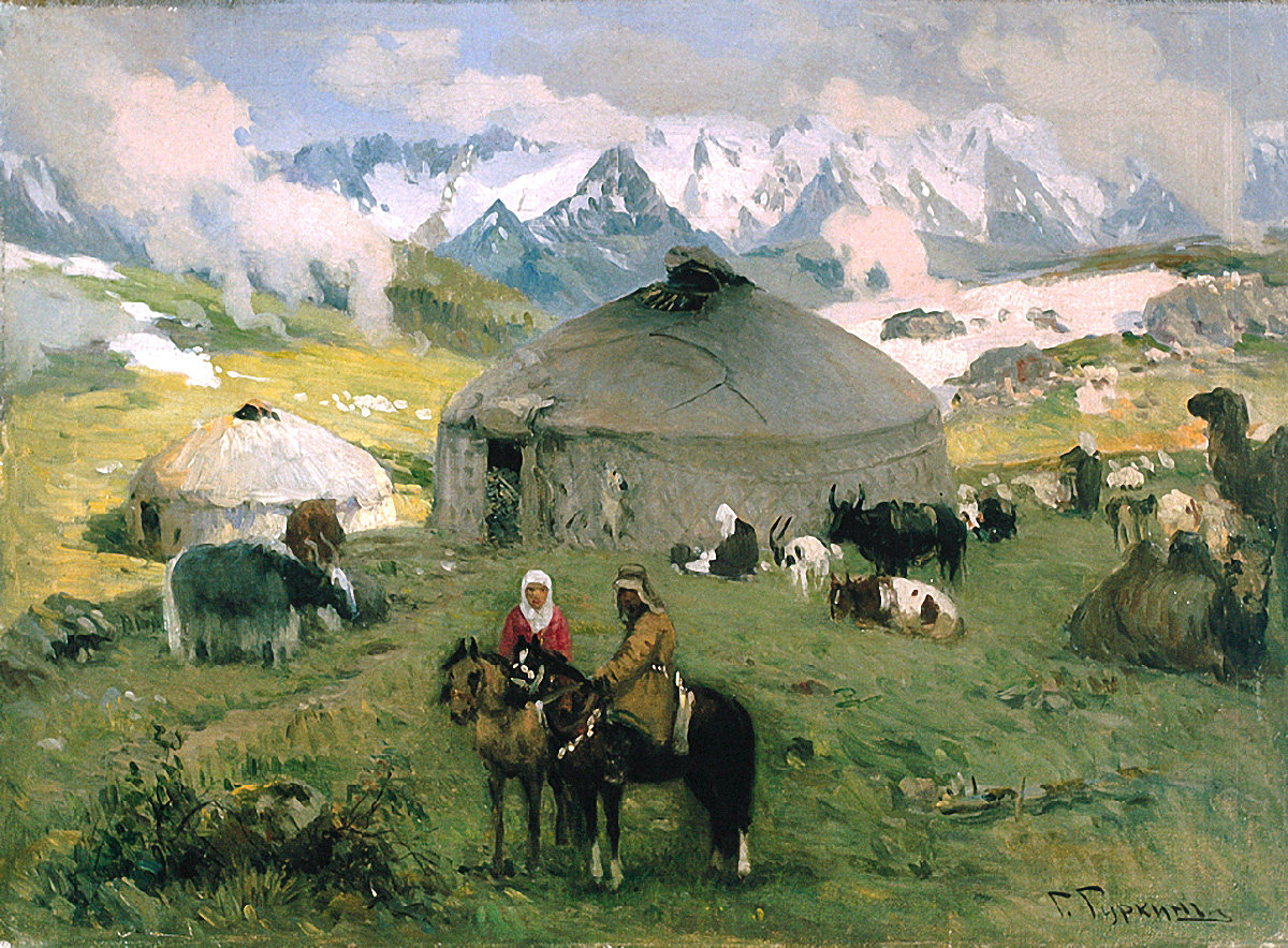 Гуркин. Кочевье в горах. 1910-е