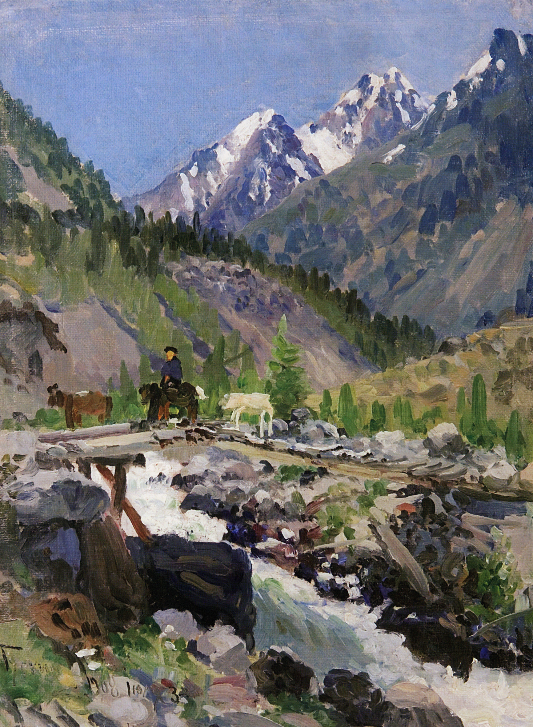 Гуркин. Мост через Кулагаш. 1908
