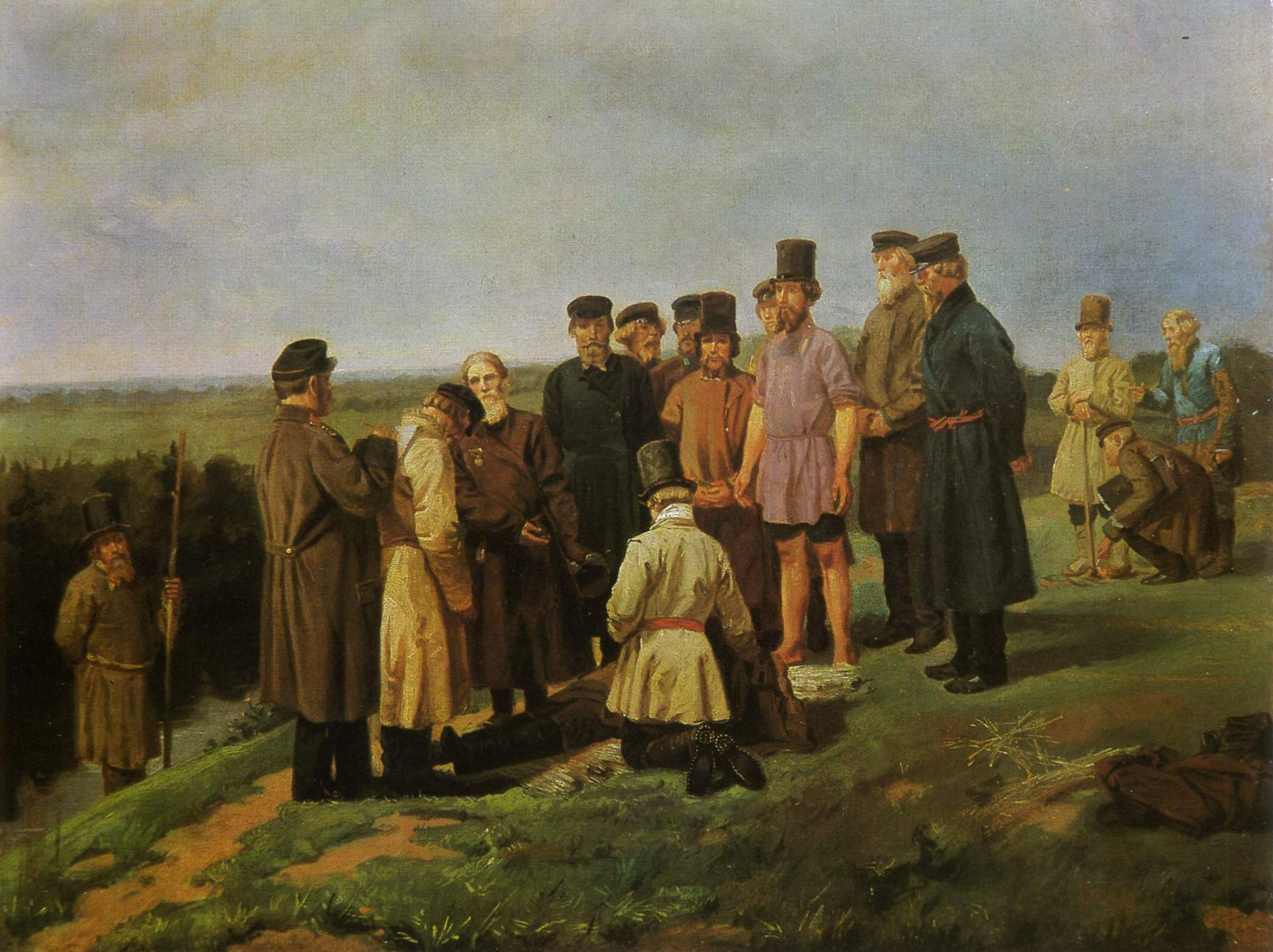 Дмитриев-Оренбургский. Утопленник в деревне