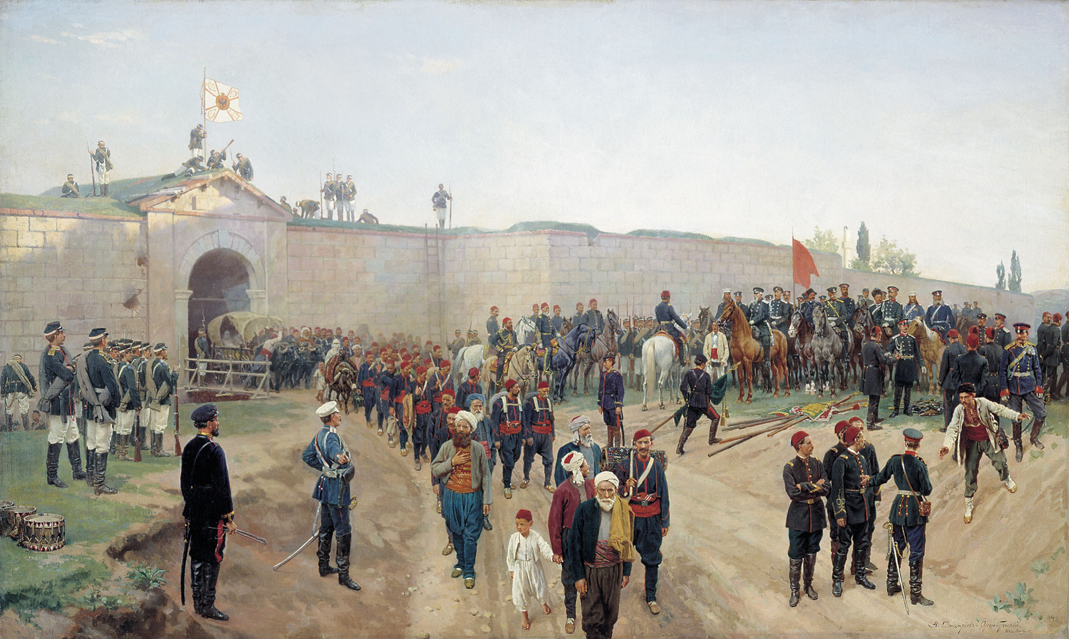 Дмитриев-Оренбургский. Сдача крепости Никополь 4 июля 1877 года. 1883