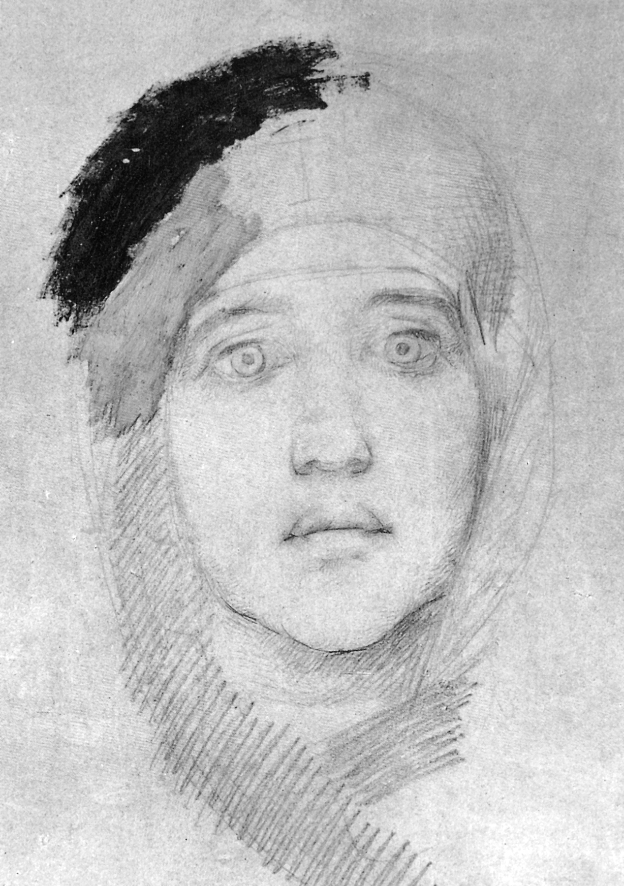 Врубель. Женская голова (Э.Л.Прахова). 1884-1885
