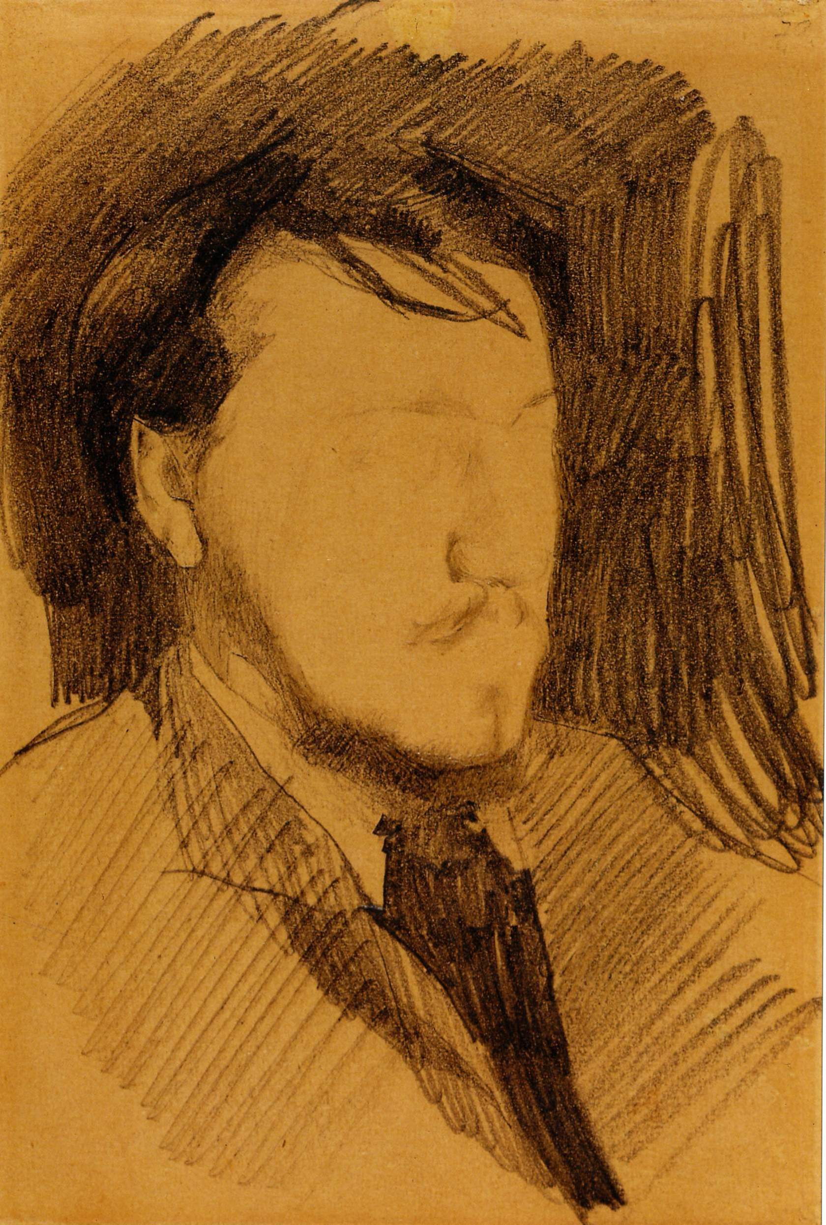 Врубель. Портрет В.А.Серова. 1885
