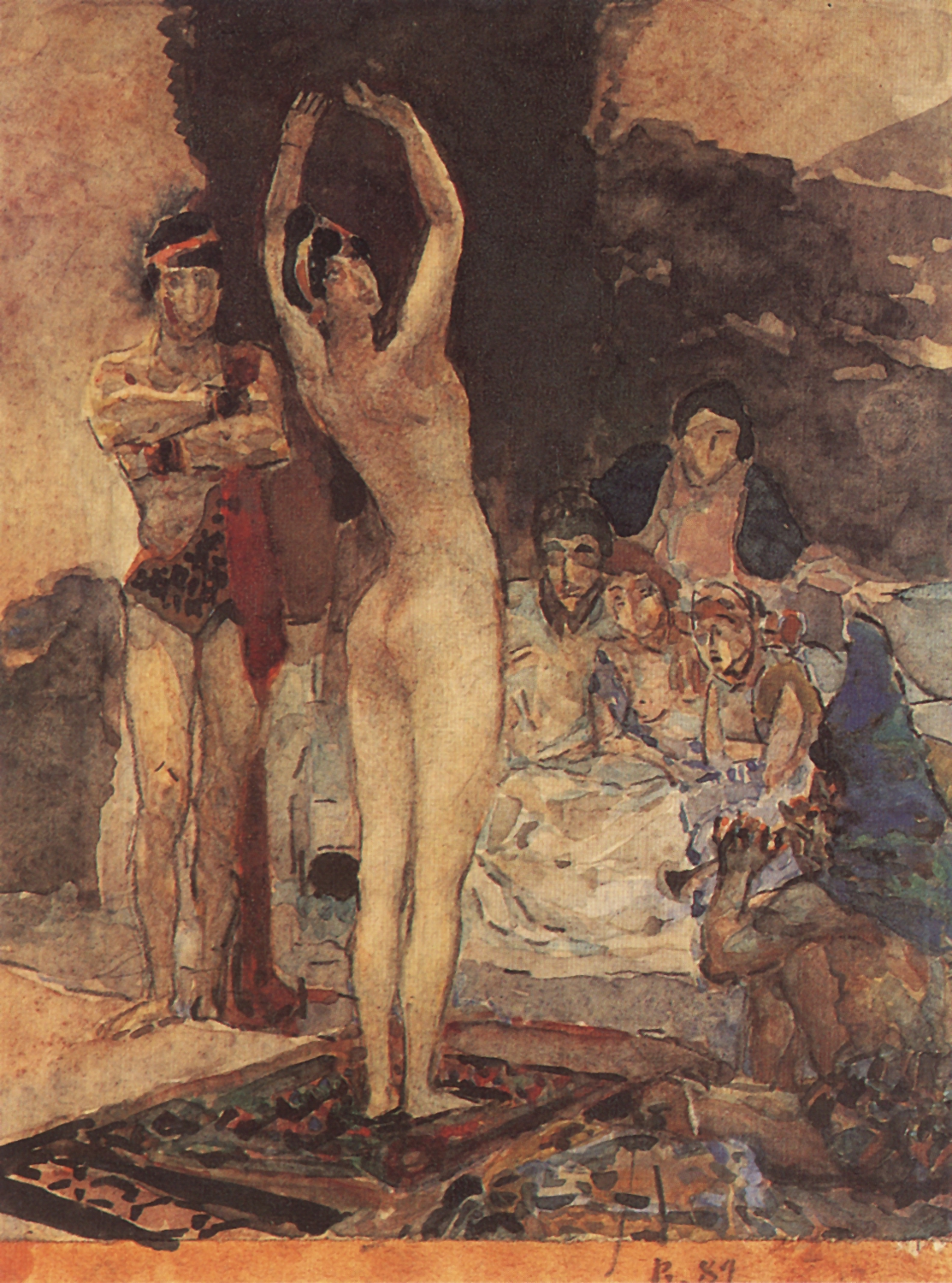 Врубель. Восточный танец. 1887
