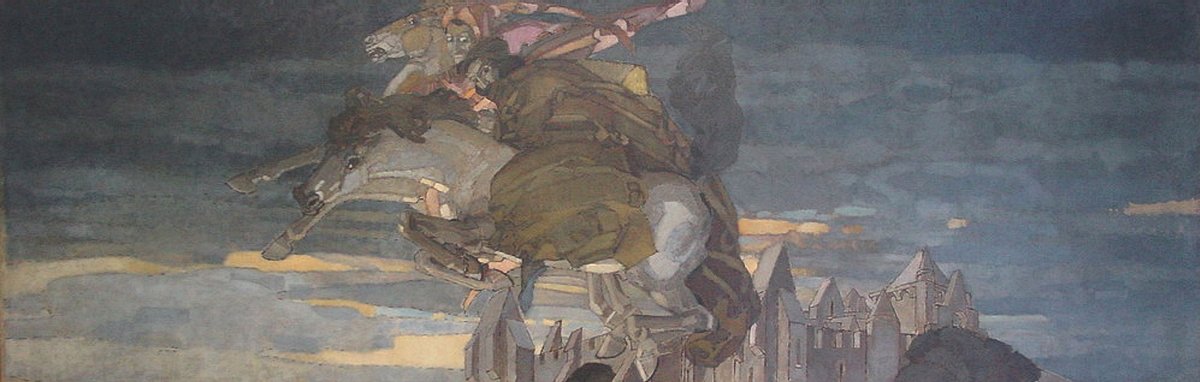 Врубель. Полет Фауста и Мефистофеля. 1896