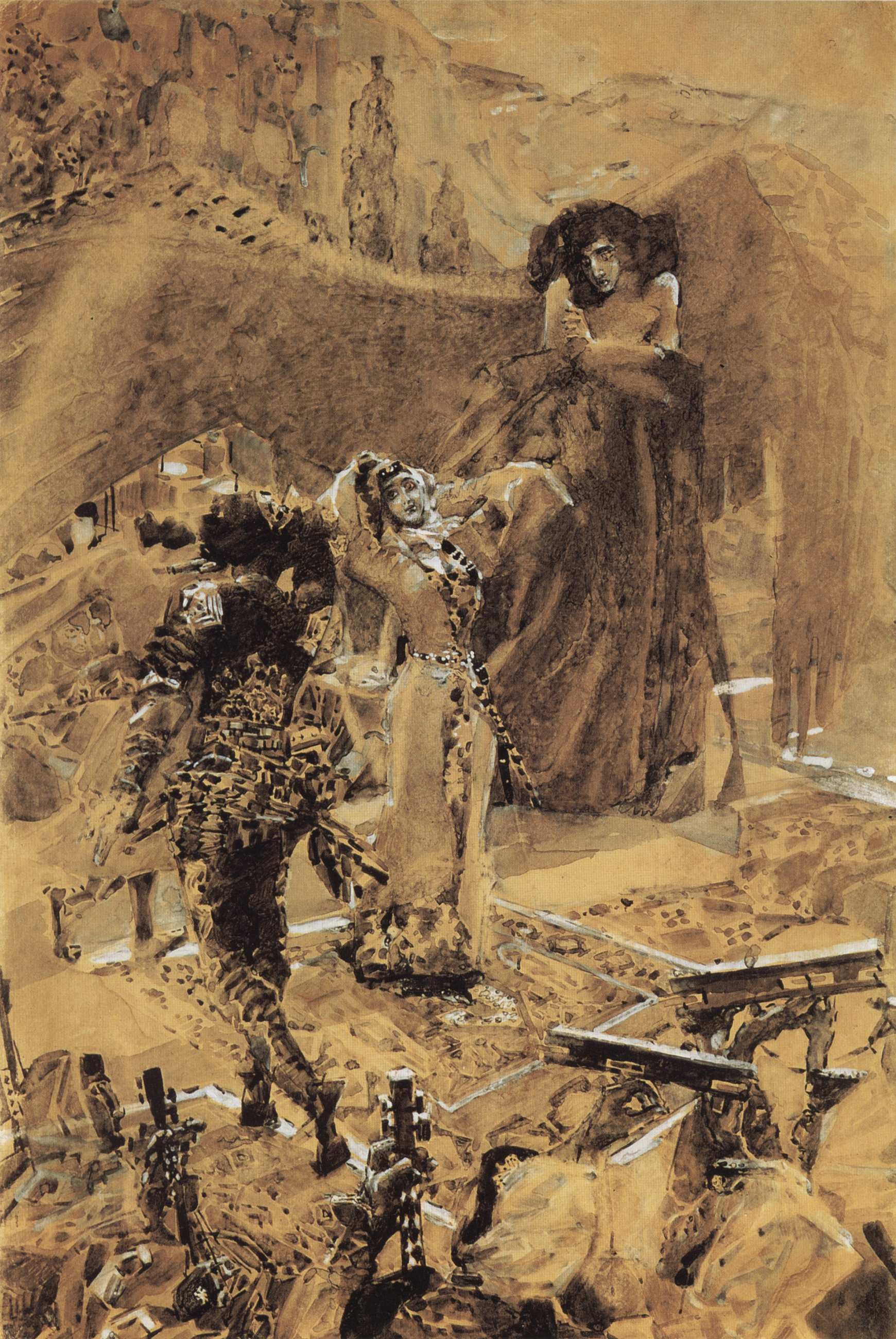 Врубель. Танец Тамары. 18901-1891