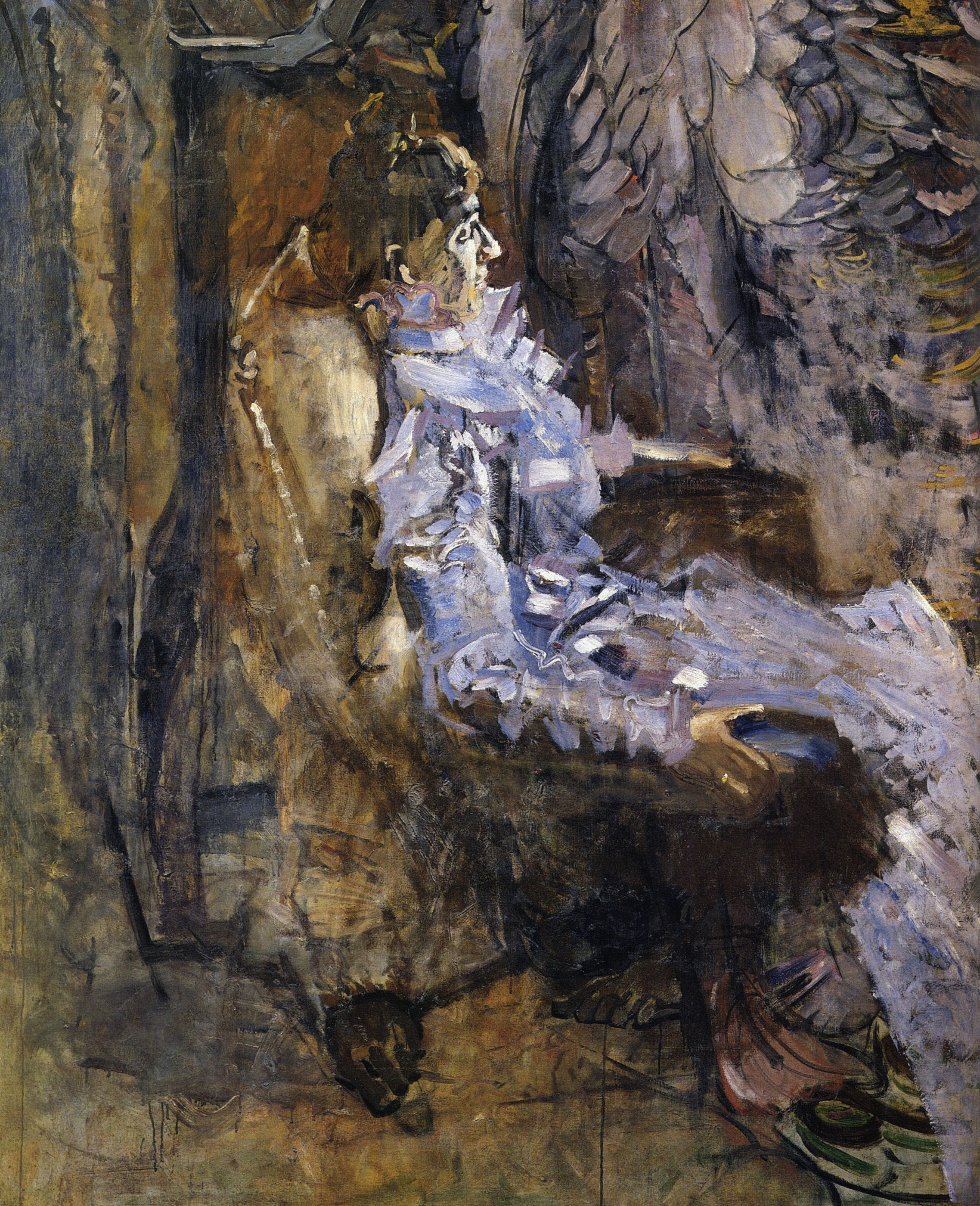 Врубель. Дама в лиловом. Портрет артистки Н.И. Забелы-Врубель. 1904-1905
