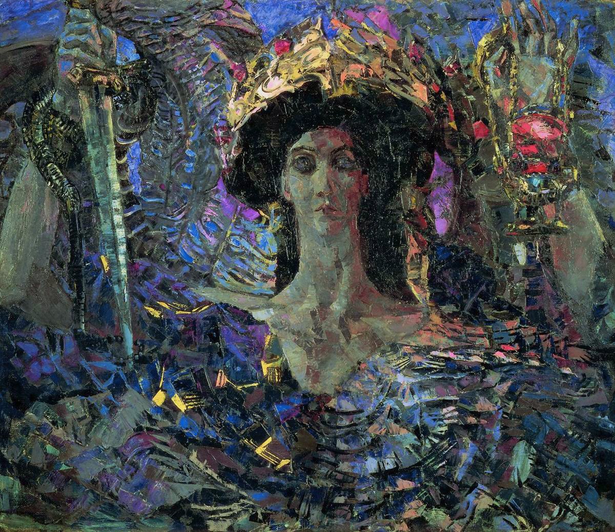 Врубель. Шестикрылый серафим (Азраил). 1904