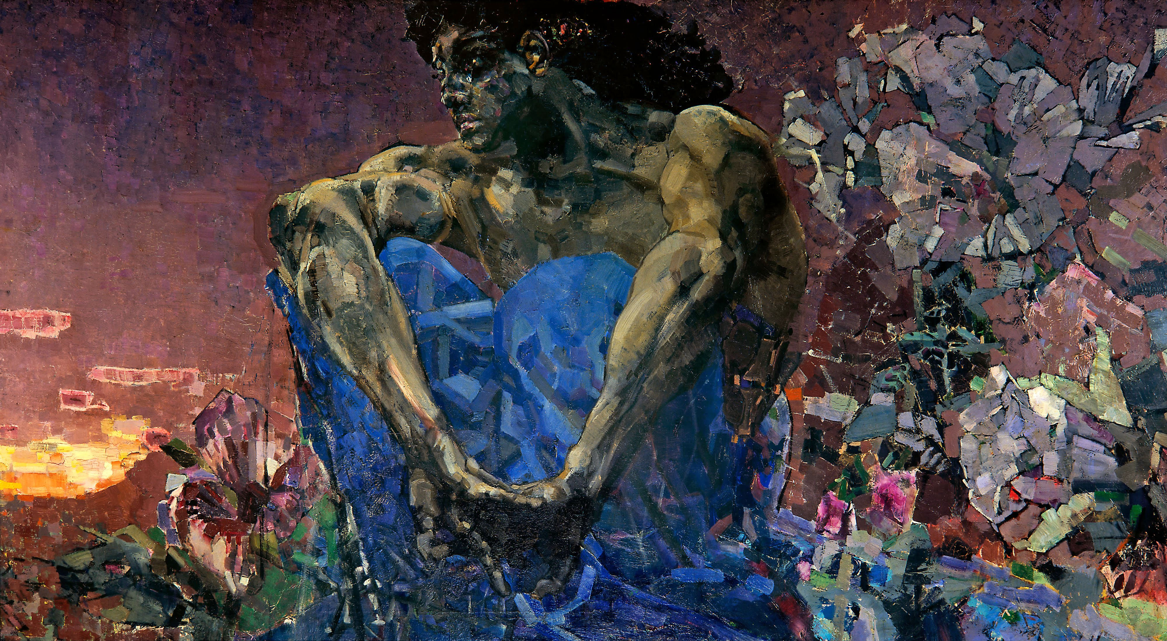 Врубель. Демон сидящий. 1890