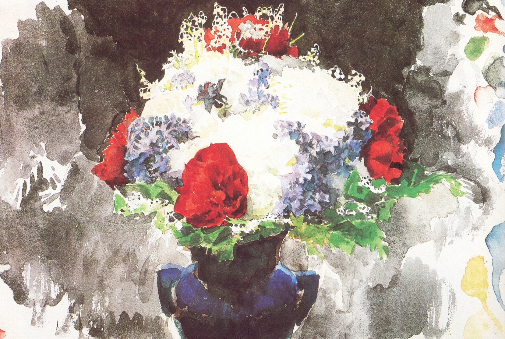 Врубель. Цветы в синей вазе. 1886-1887
