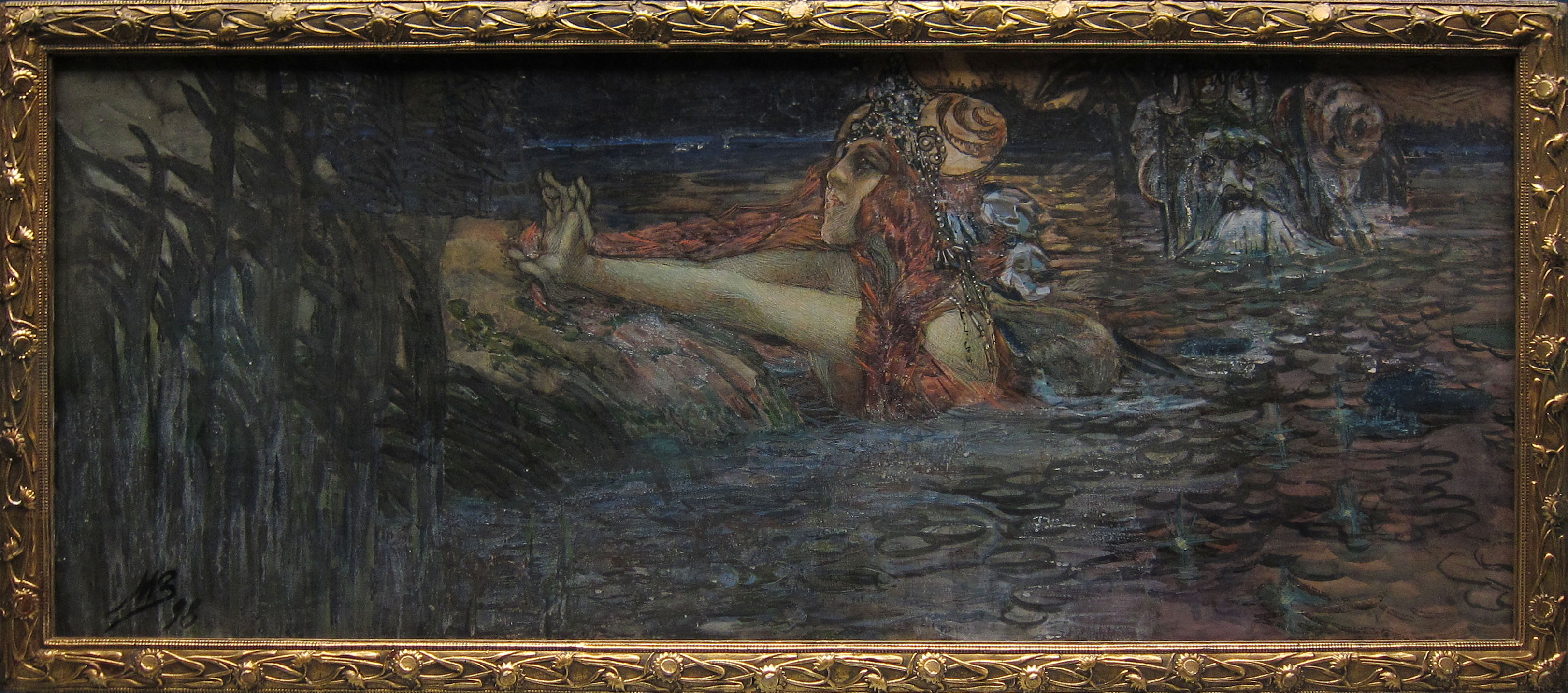 Врубель. Прощание Царя Морского с царевной Волховой. 1898