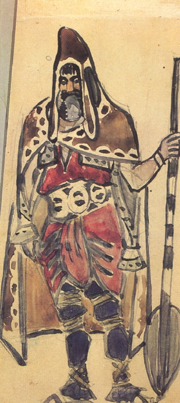 Врубель. Мужской костюм (Варяг). 1897