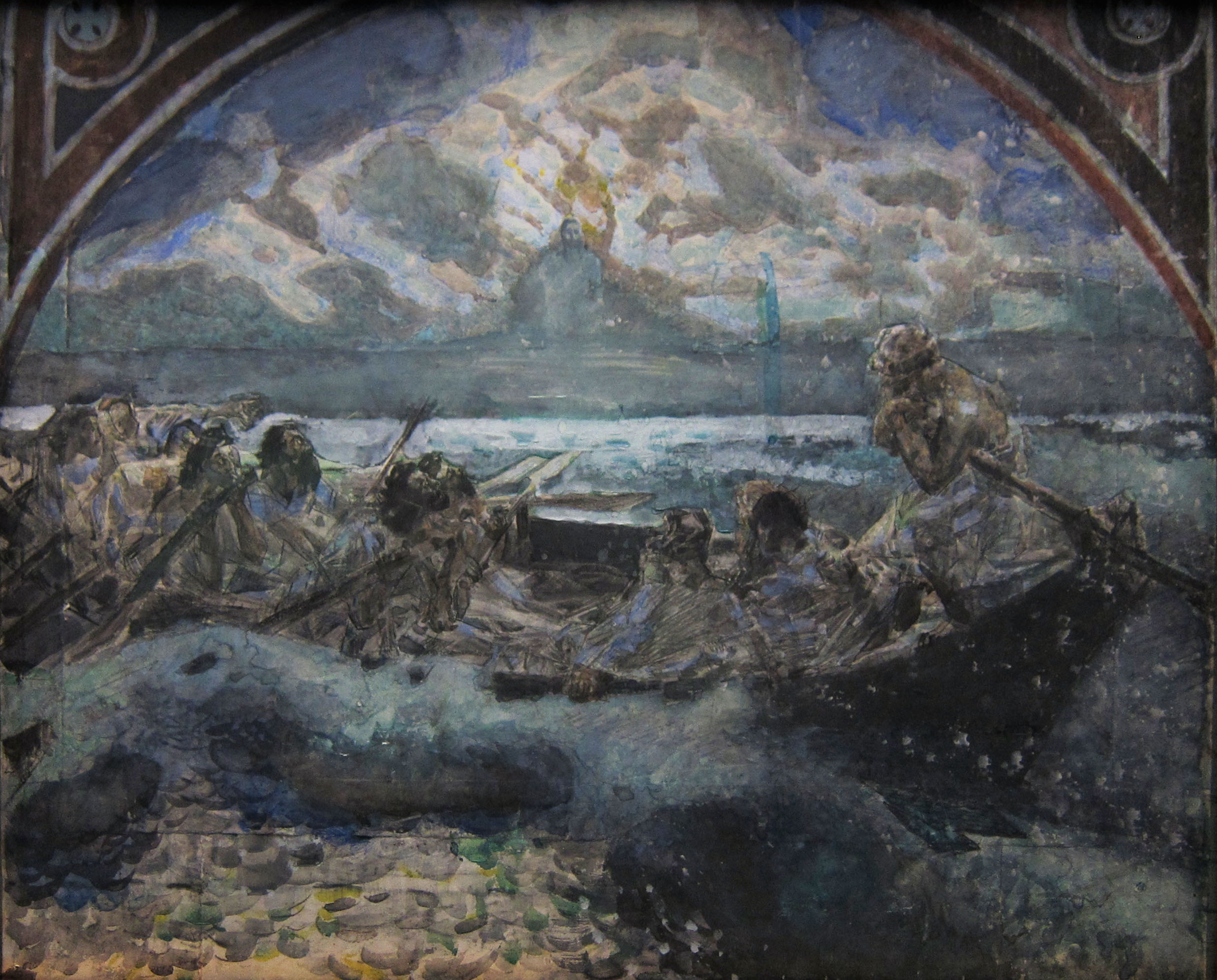 Врубель. Хождение по водам. 1891